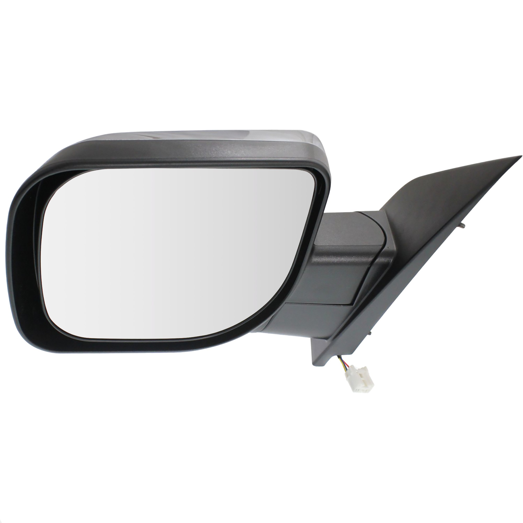 Driver Side Mirror, Power Adjust, Non-Heated, Manual Folding, Chrome, No Signal Light, No Memory, No Puddle Light, No Auto-Dim, No Blind Spot Feature