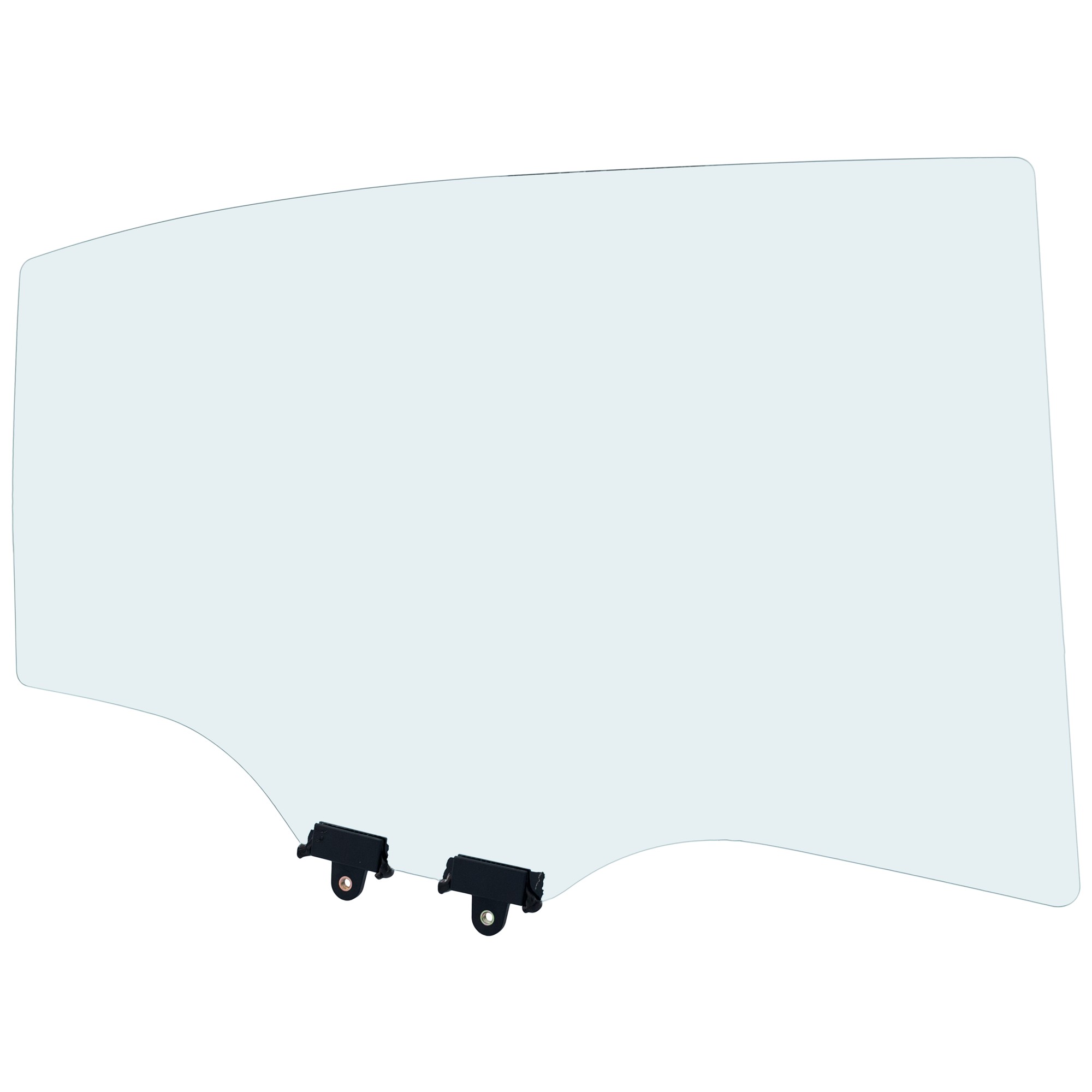 Rear, Passenger Side Door Glass, Green Tint, With Clip, 4-Door, Sedan, Replaces NAGS No. FD25114GTY