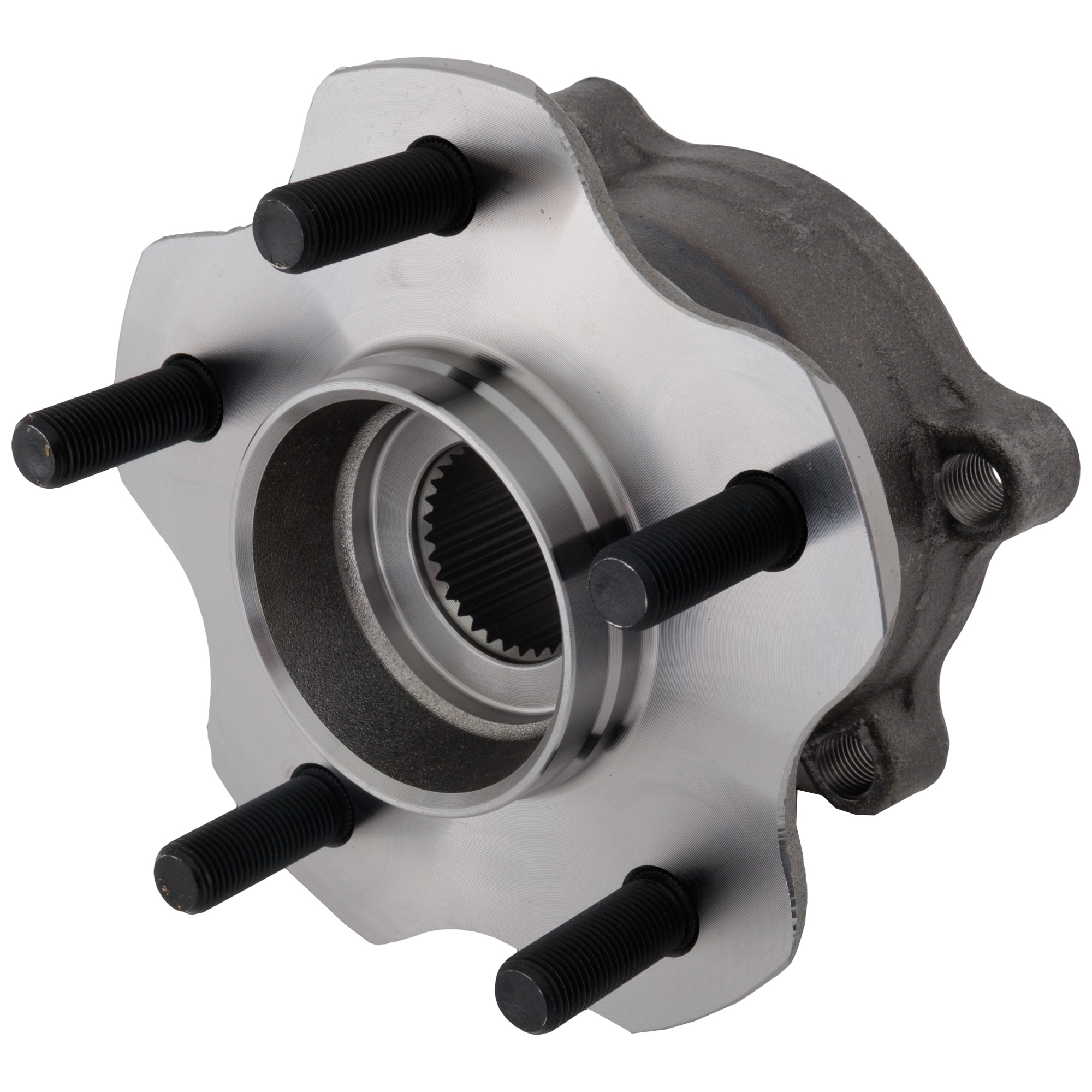 Rear, Driver or Passenger Side Wheel Hub, With Bearing, 5 x 4.5 in. Bolt Pattern