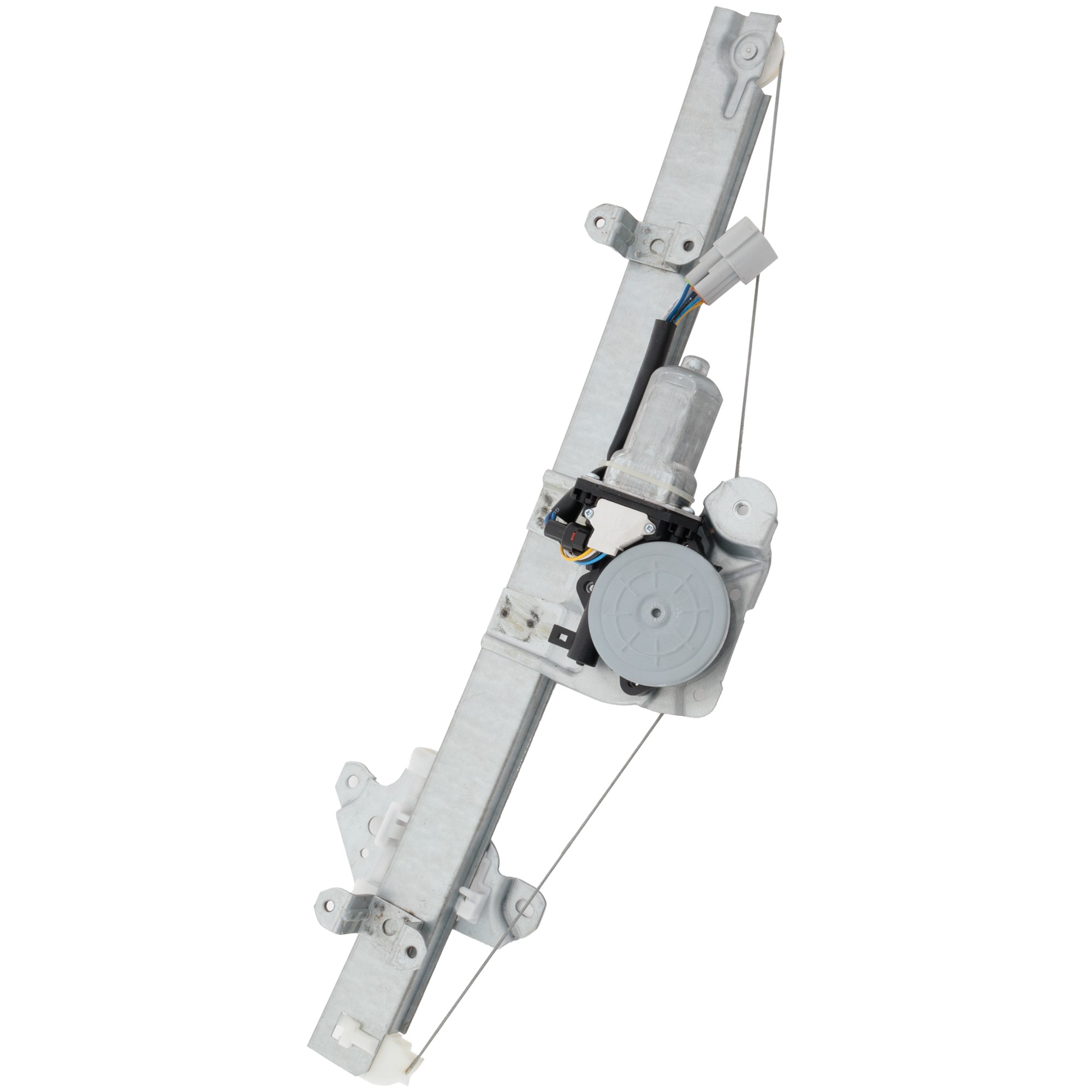Front, Driver Side Window Regulator, Power, with Motor, 6-Pin Plug