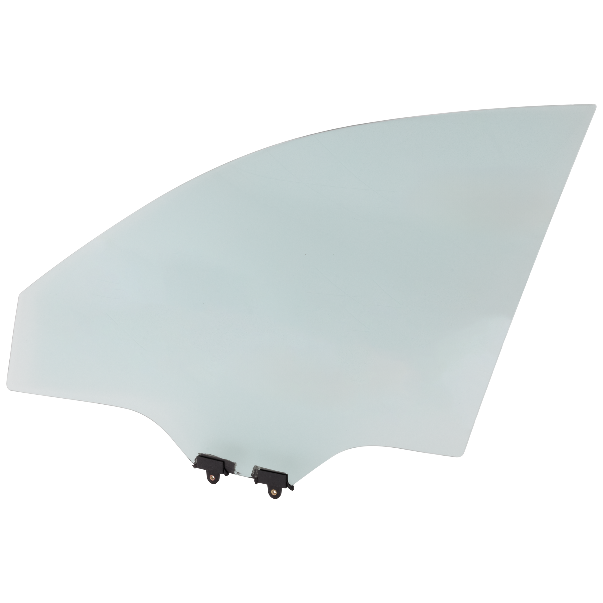 Front, Driver Side Door Glass, Green Tint, With Clip, Replaces NAGS No. FD23604GTY - Image 2