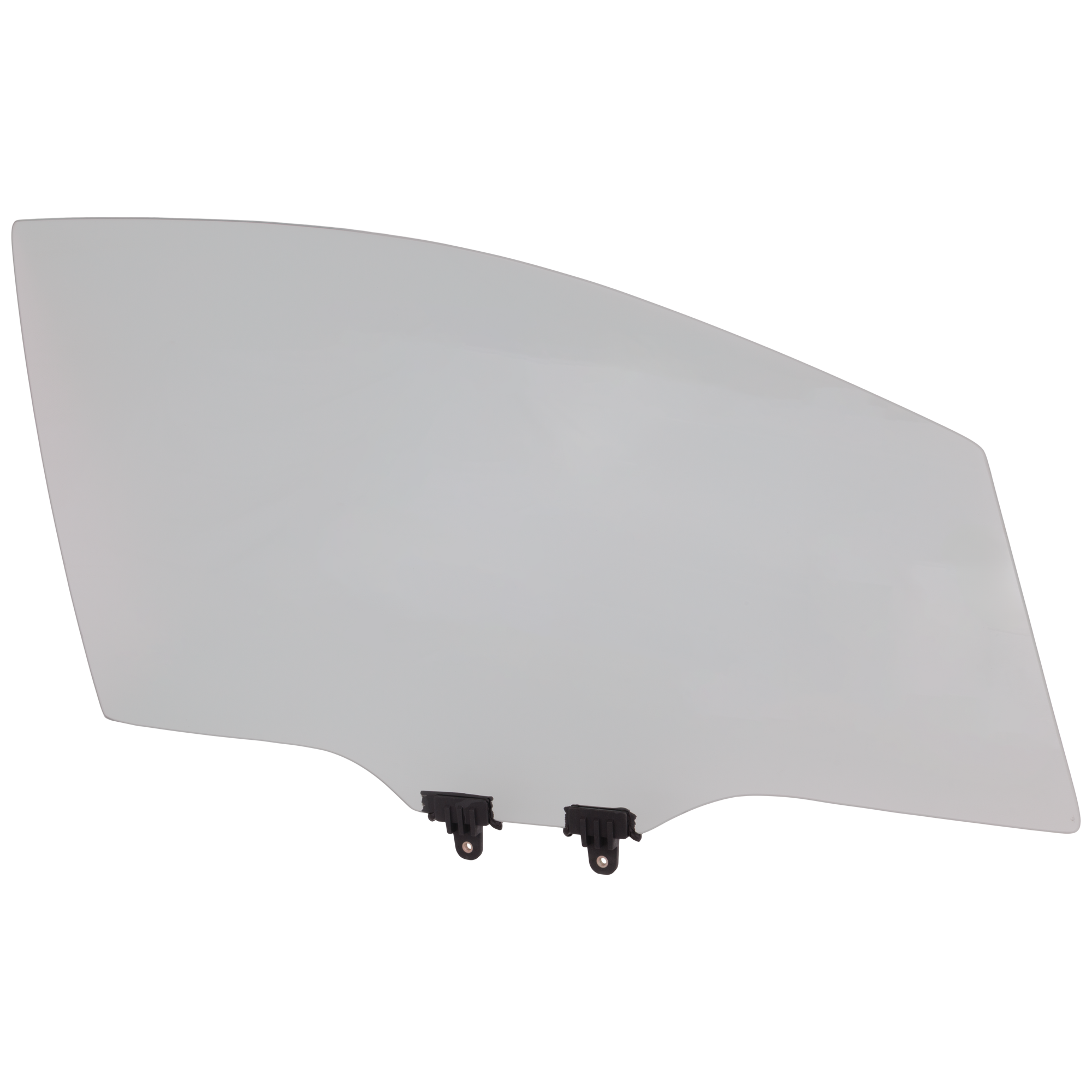 Front, Passenger Side Door Glass, Green Tint, With Clip, Replaces NAGS No. FD25463GTY - Image 2