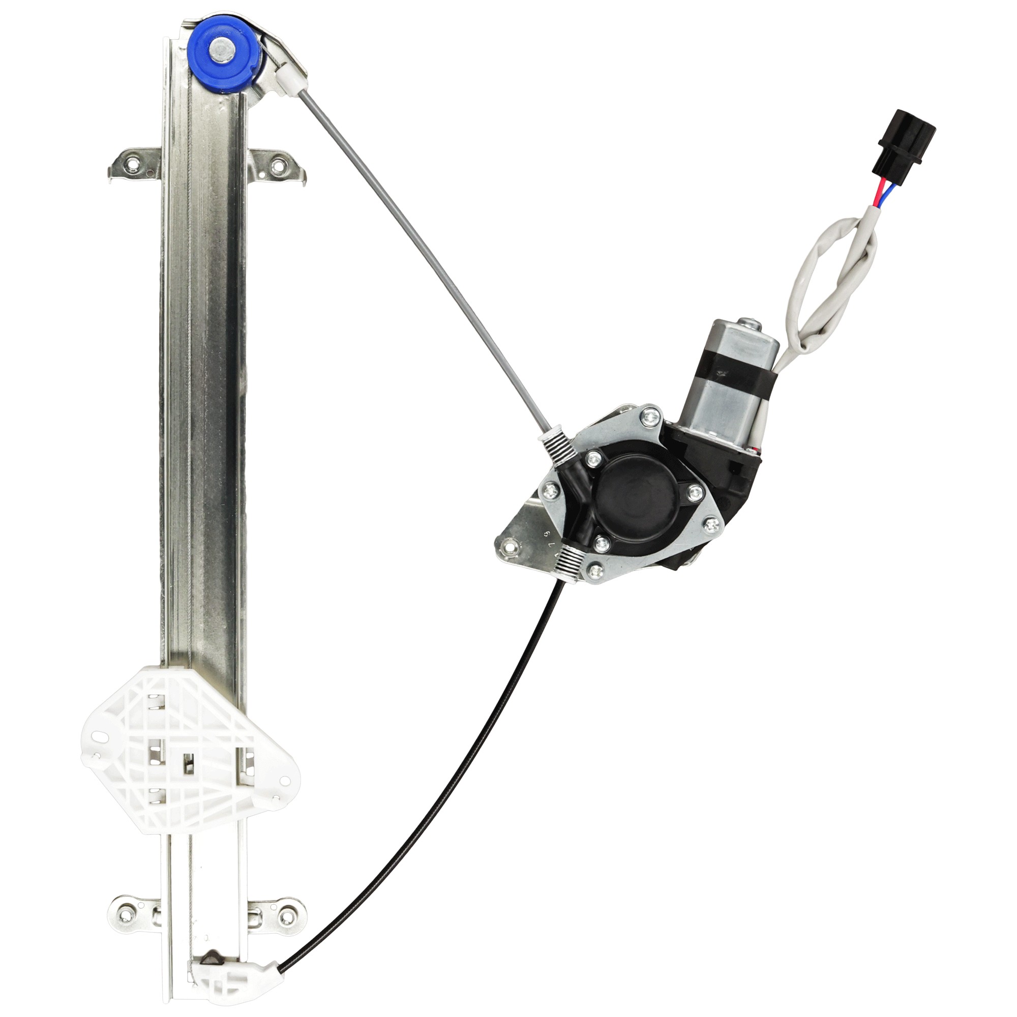 Front, Passenger Side Power Window Regulator, With Motor