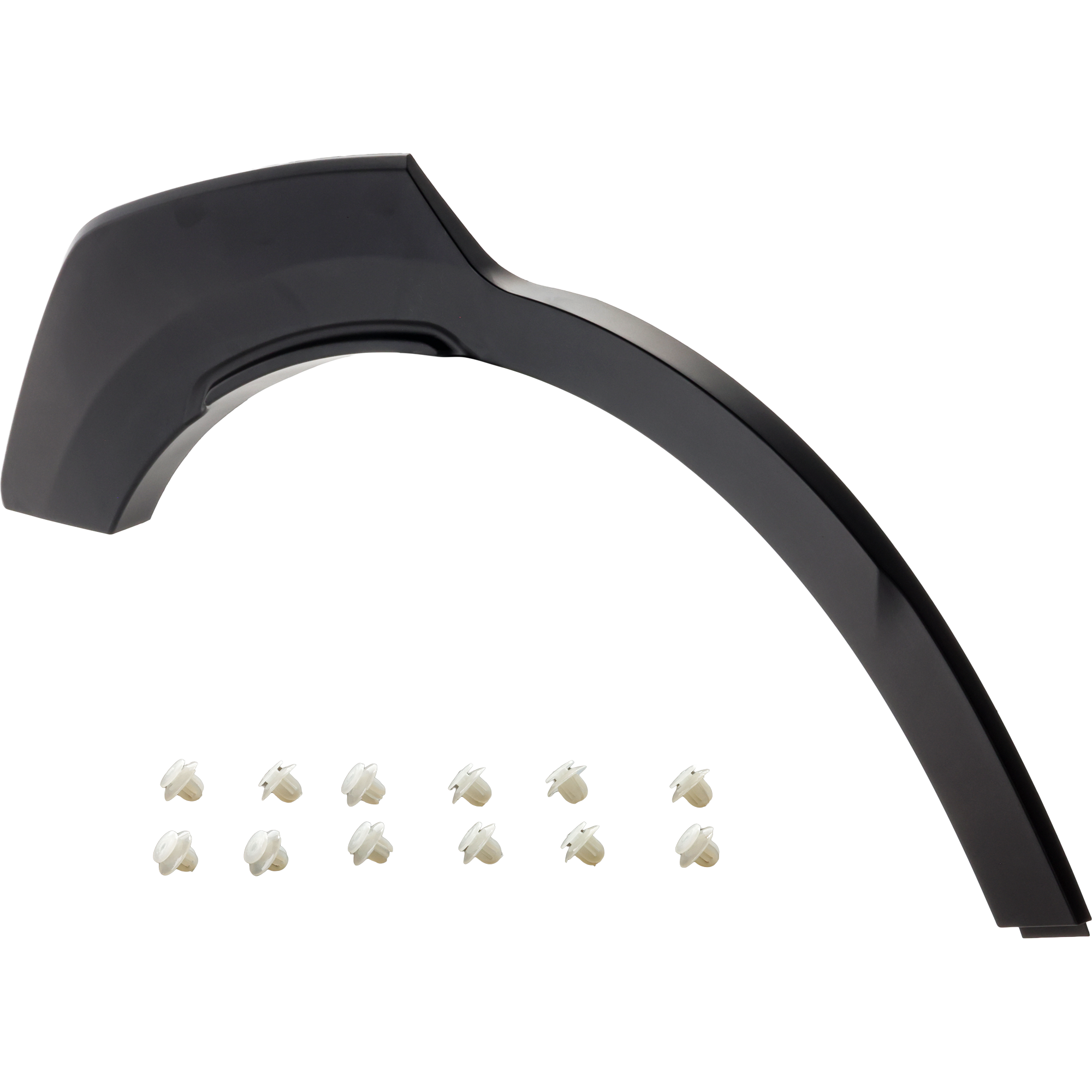 Rear, Passenger Side, Rear Section Fender Trim, Textured Black - Image 2