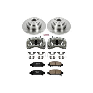 KCOE3124 2-Wheel Set Rear Brake Kit With Calipers, Plain Surface 5 Lugs 290 mm Natural Caliper, Ceramic, Z17 OE Replacement, Includes (1) Brake Disc and Pad Kit and (2) Brake...