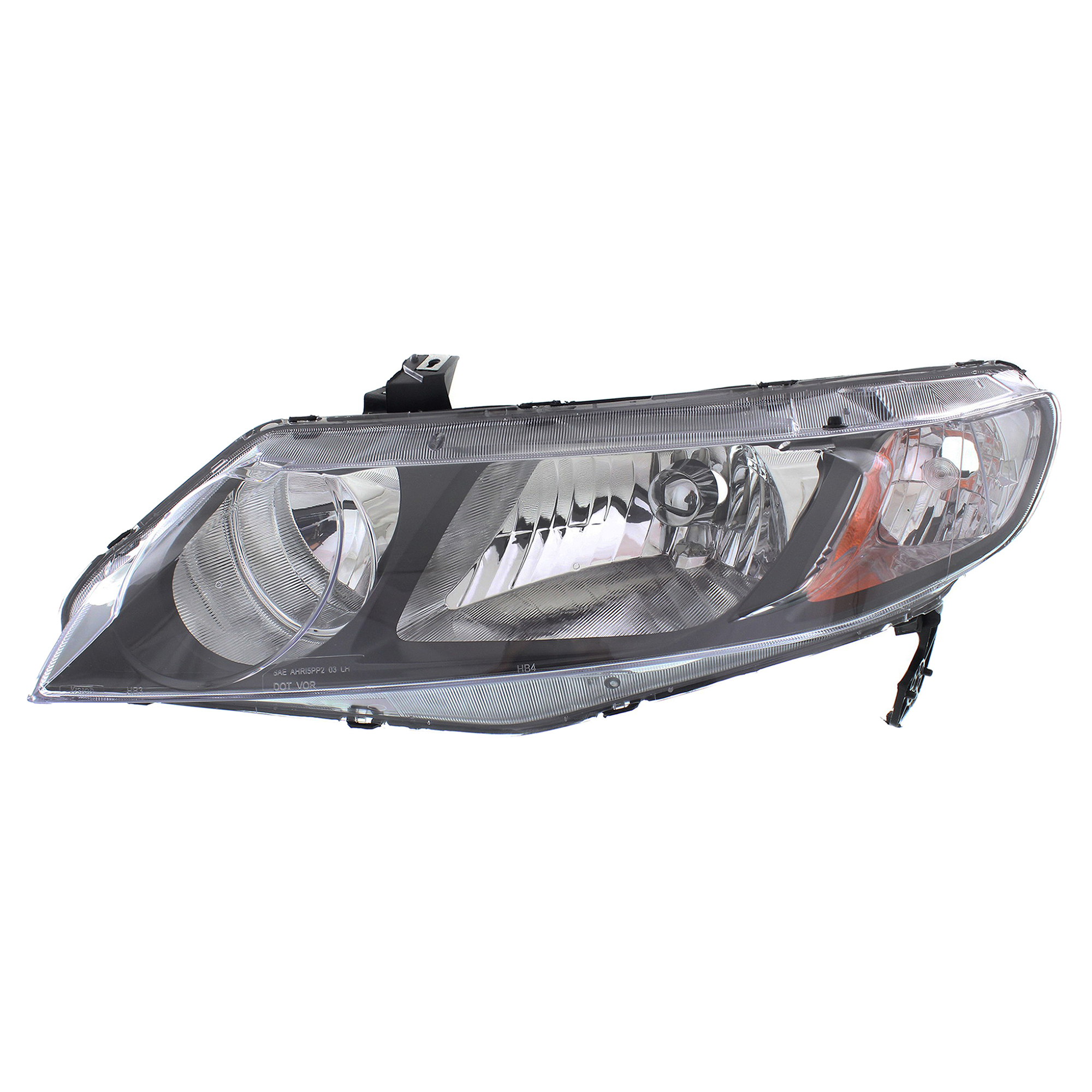 2-Piece Kit Driver Side Halogen Headlight, Without bulb(s), OE Replacement, Sedan, Includes (1) Fender and (1) Headlight - Image 4