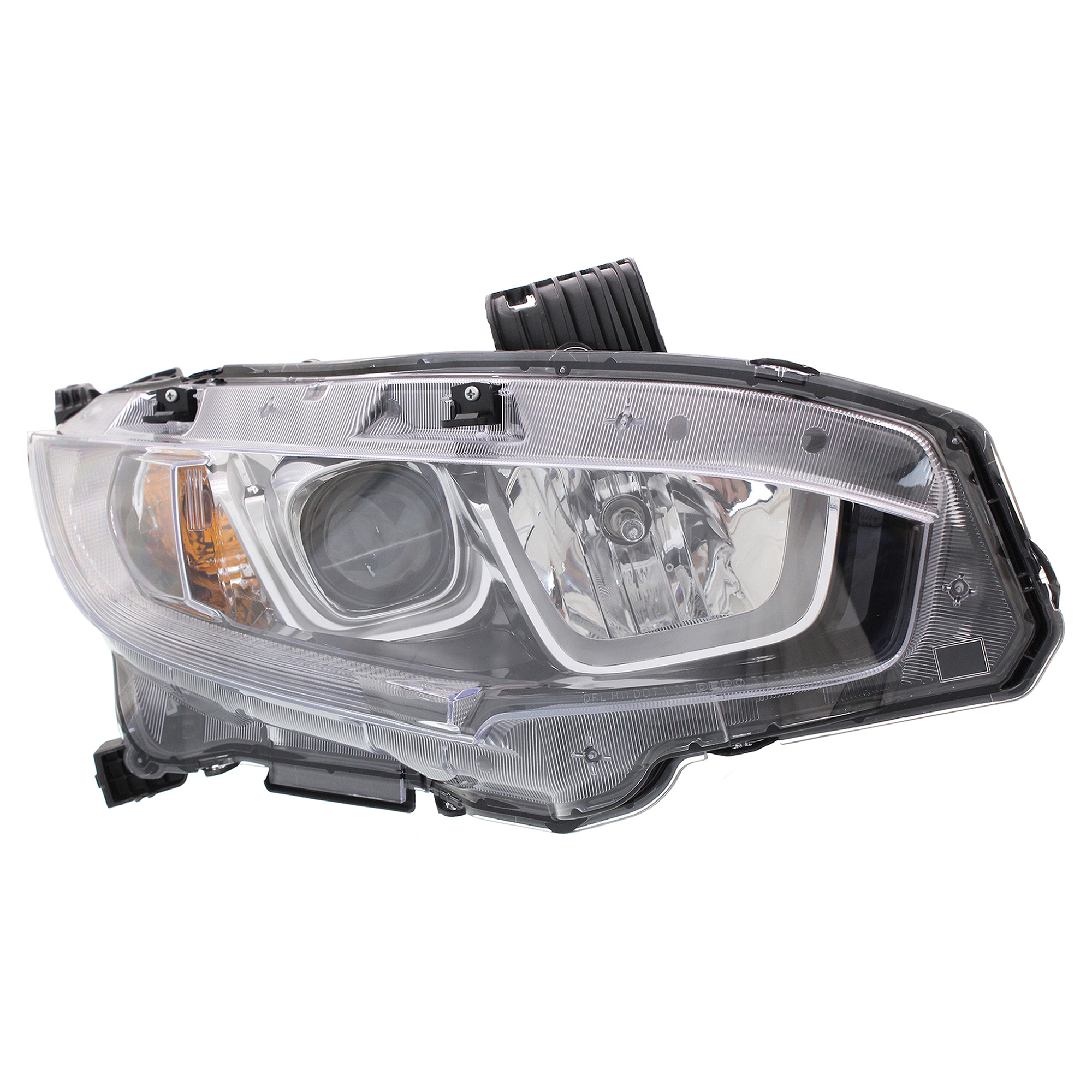 2-Piece Kit Passenger Side Halogen Headlight, With bulb(s), OE Replacement, Includes (1) Fender and (1) Headlight - Image 4