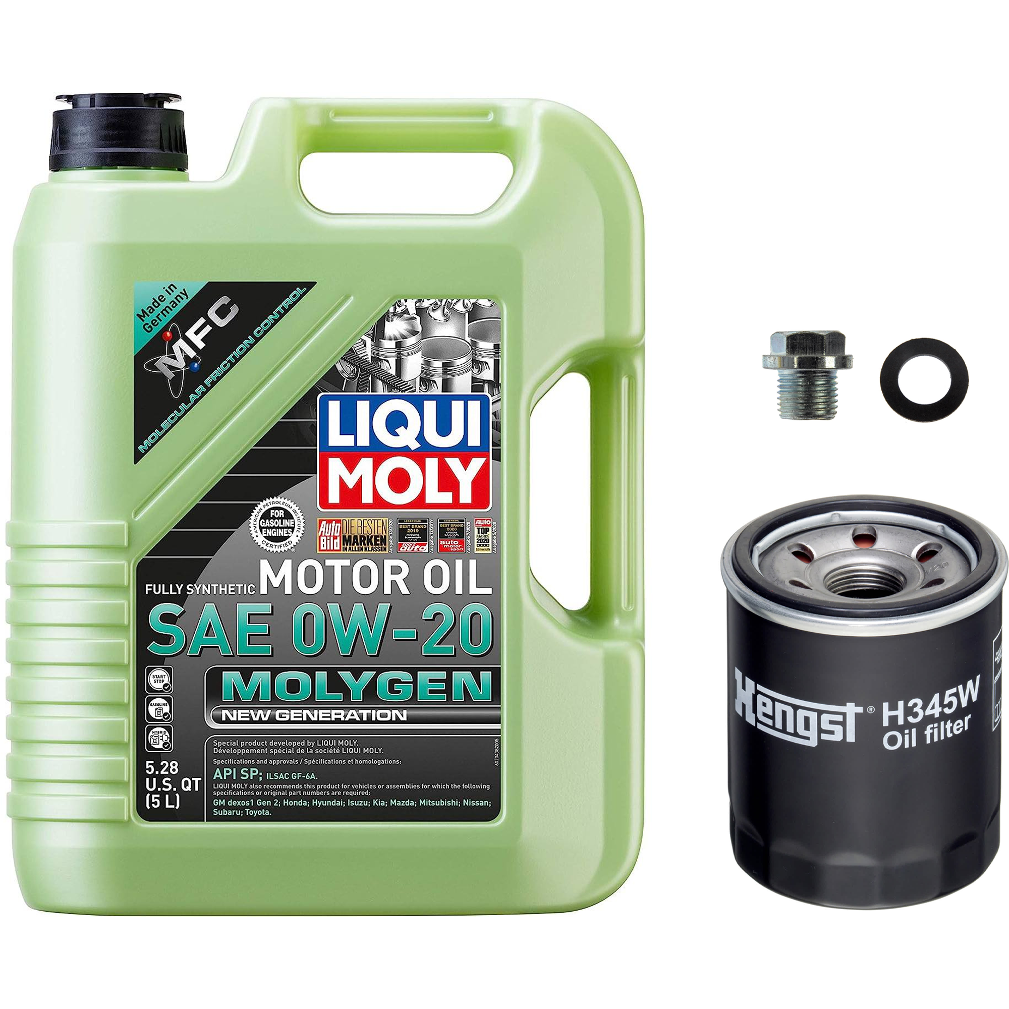 KIT-041026-402 3-Piece Kit Oil Filter, Spin-on, with Motor Oil and Oil Drain Plug - Image 2
