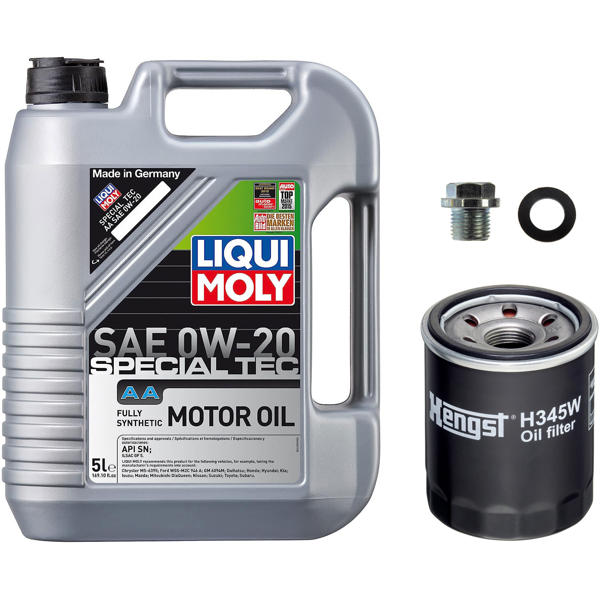 KIT-041026-404 3-Piece Kit Oil Filter, Spin-on, with Motor Oil and Oil Drain Plug - Image 2