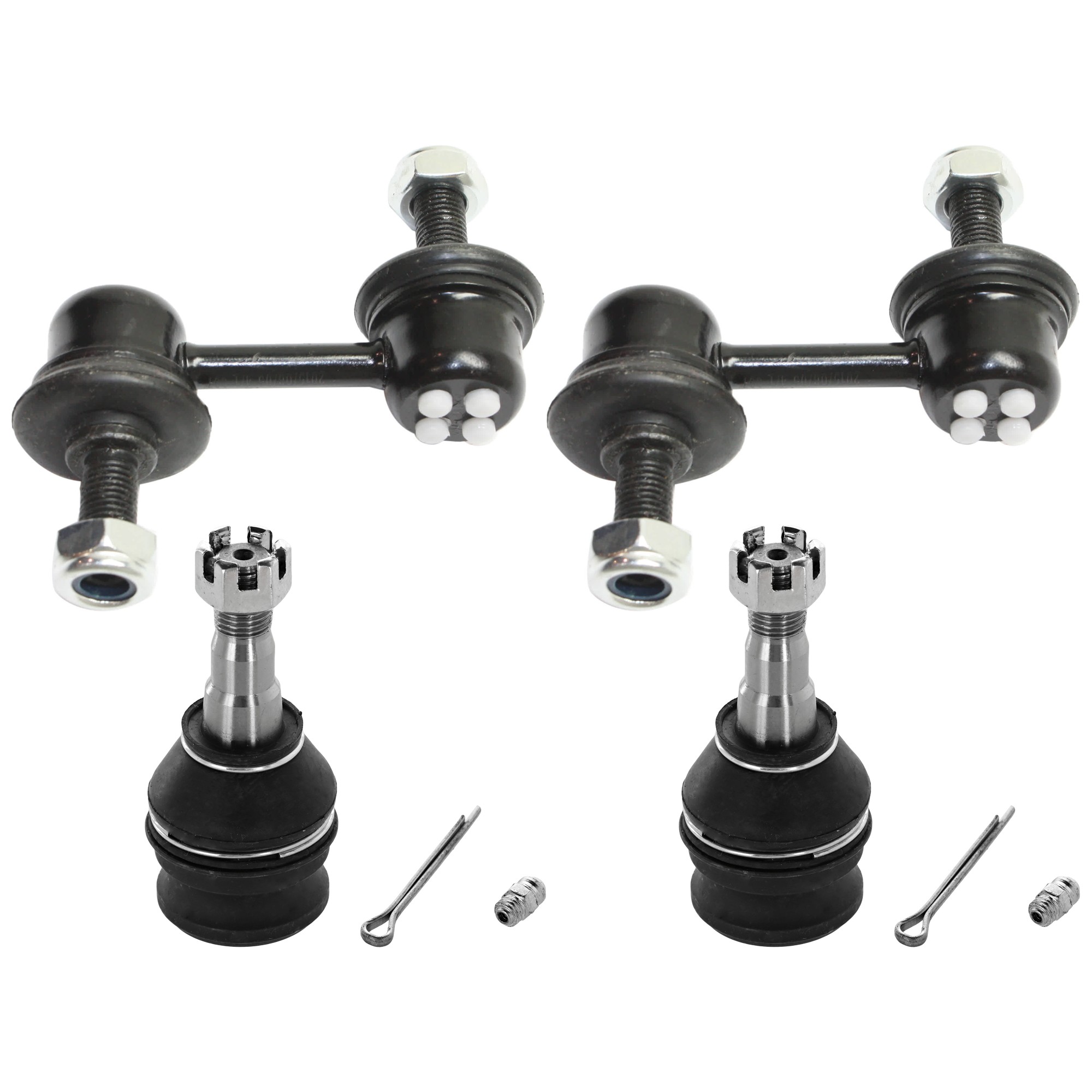4-Piece Kit Front Suspension Kit, Includes (2) Ball Joint and (2) Sway Bar Link