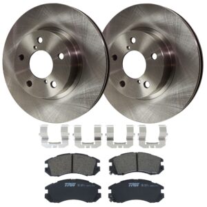 KIT-072924-4506 2-Wheel Set Front Brake Disc and Pad Kit, Plain Surface 5 Lugs 260.1 mm Ceramic, Includes (2) Brake Disc and (1) Brake Pad Set