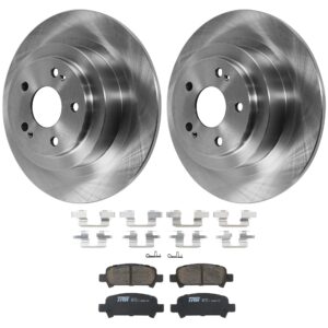 KIT-072924-5306 2-Wheel Set Rear Brake Disc and Pad Kit, Plain Surface 5 Lugs 289.81 mm Ceramic, Includes (1) Brake Pad Set and (2) Brake Disc