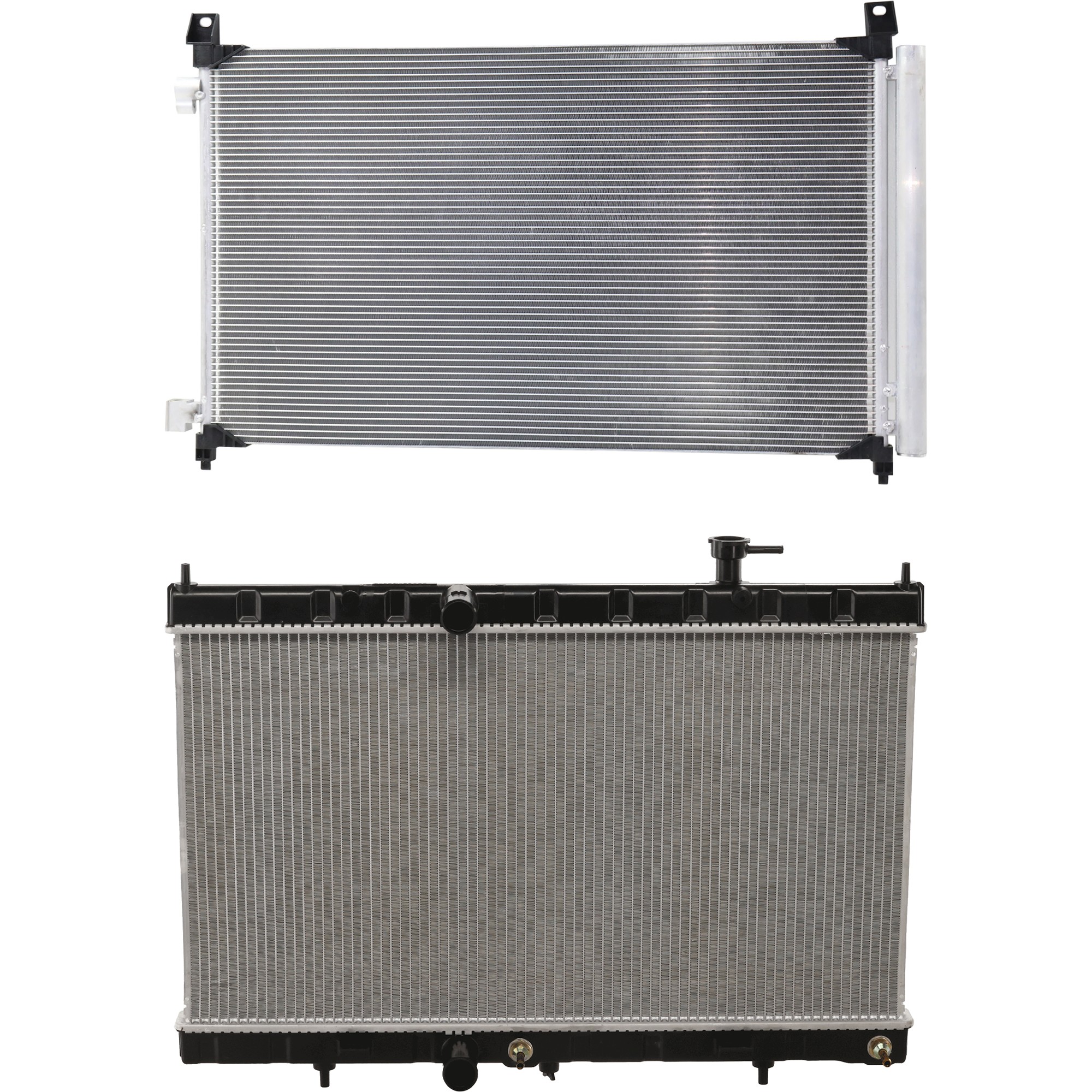 2-Piece Kit Radiator, 2.5L, 4Cyl, Includes (1) Radiator and (1) A/C Condenser