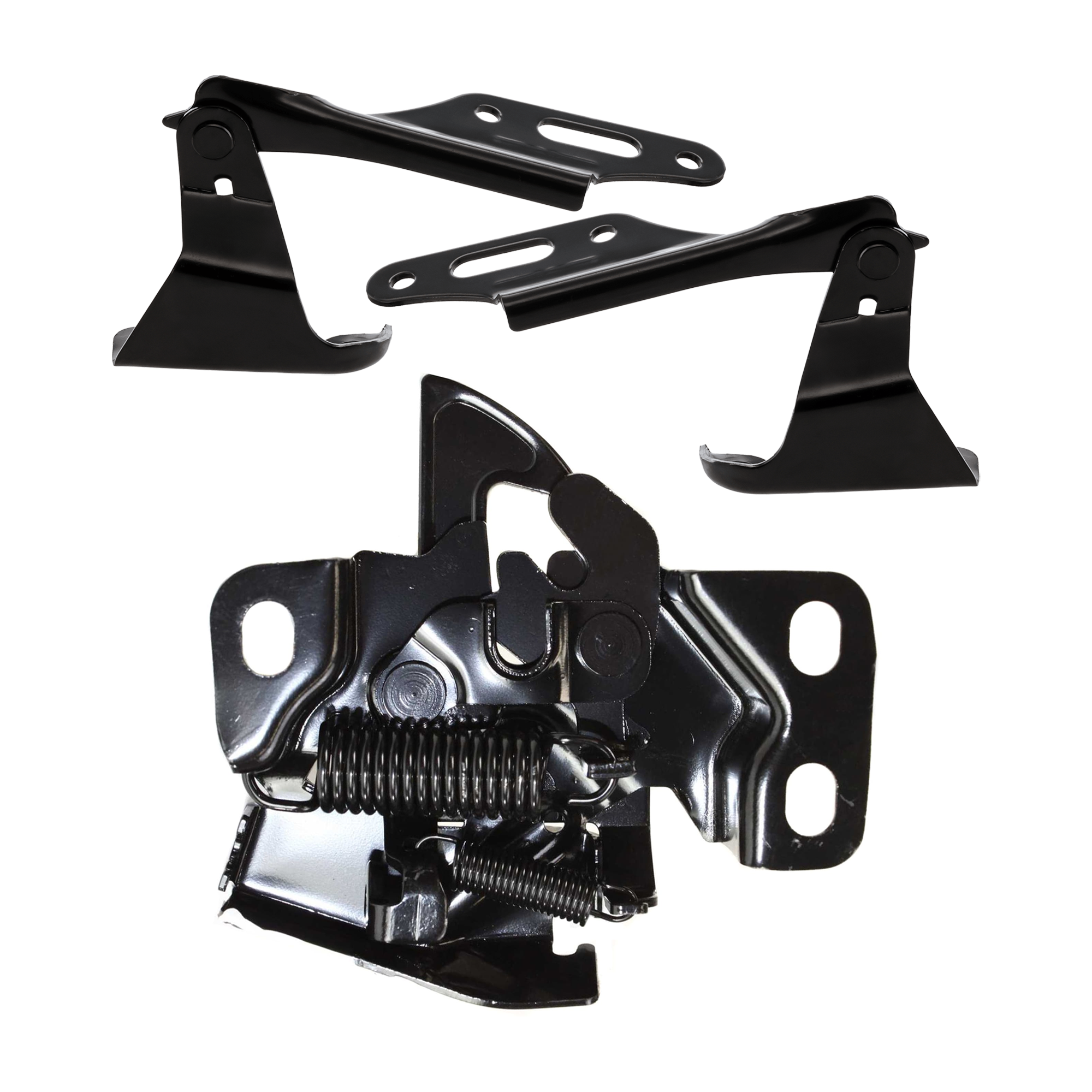 3-Piece Kit Driver and Passenger Side Hood Latch, Includes (2) Hood Hinge and (1) Hood Latch - Image 2