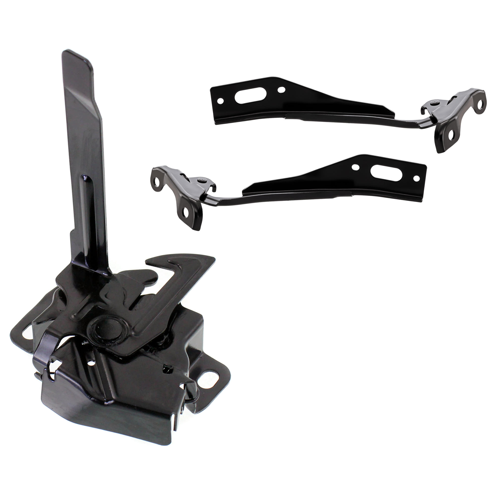 3-Piece Kit Driver and Passenger Side Hood Latch, Includes (2) Hood Hinge and (1) Hood Latch - Image 2