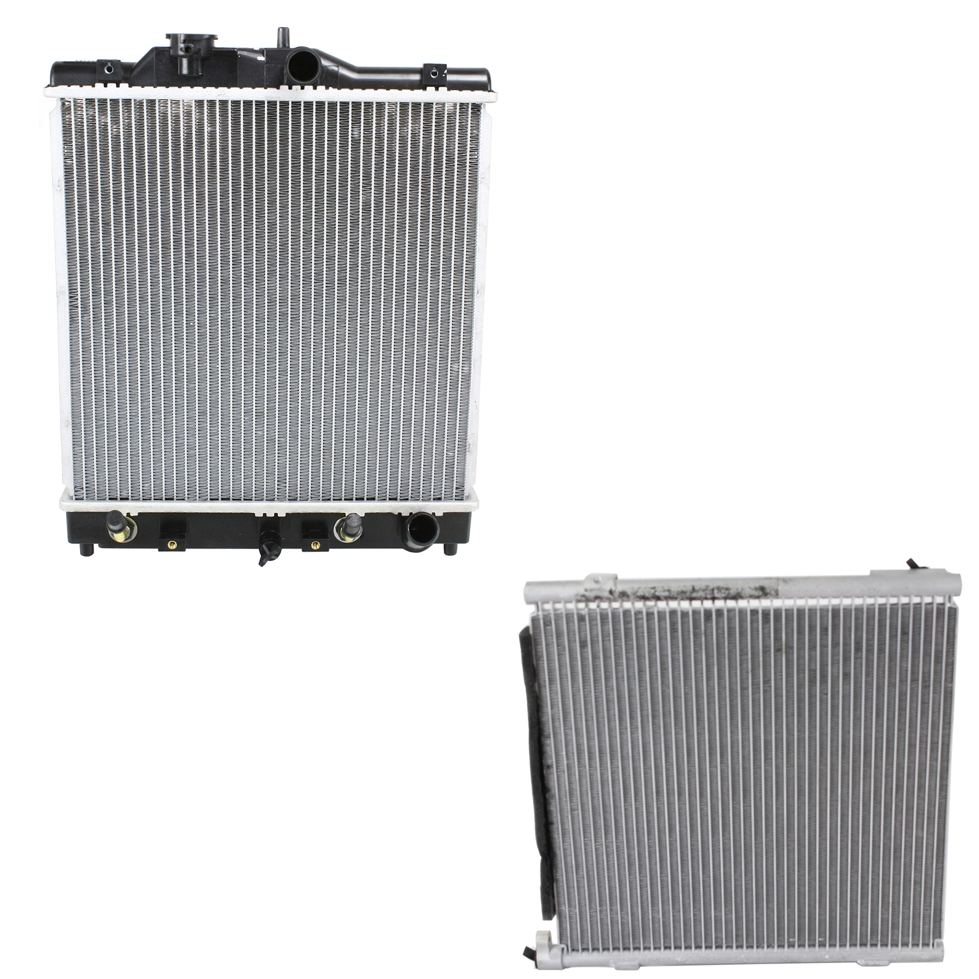 2-Piece Kit Radiator, 1.6L, 4Cyl, Includes (1) A/C Condenser and (1) Radiator - Image 2