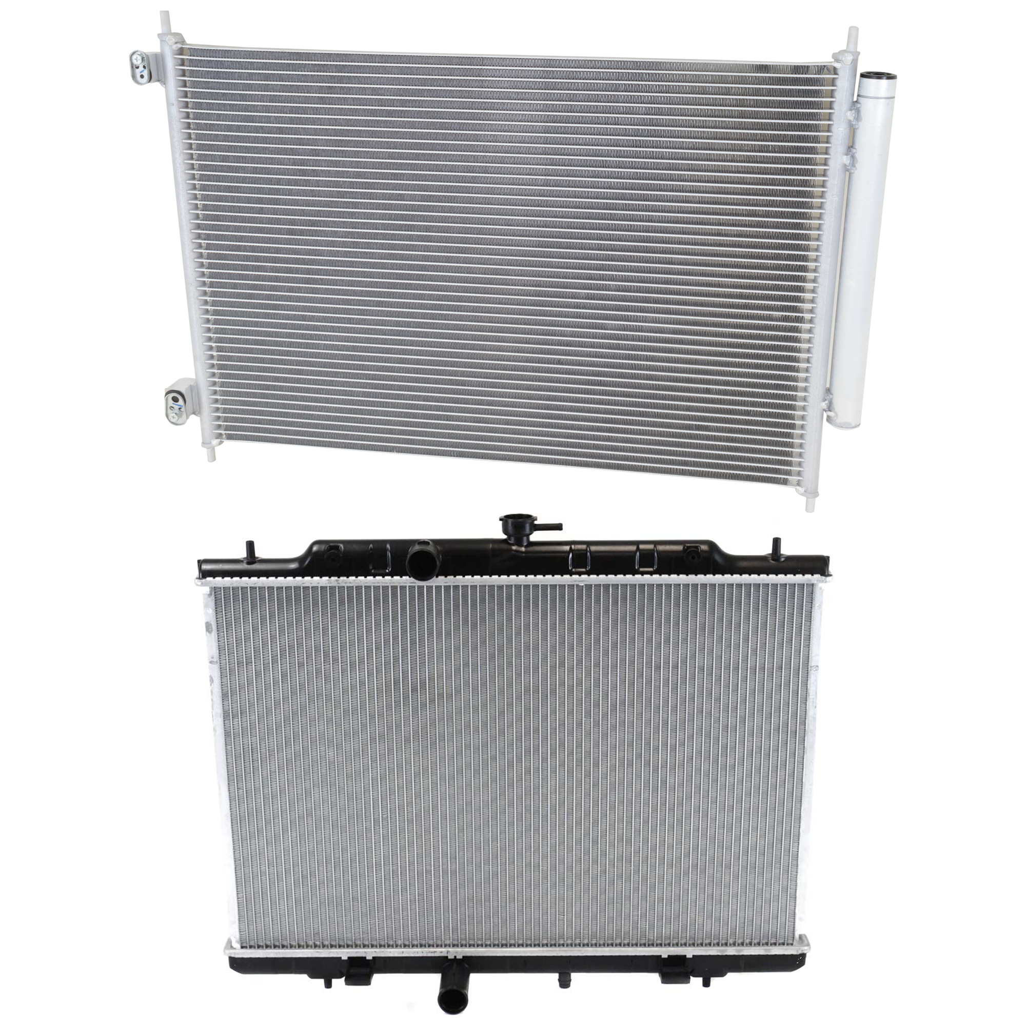 2-Piece Kit Radiator, 2.5L, 4Cyl, Includes (1) A/C Condenser and (1) Radiator - Image 2