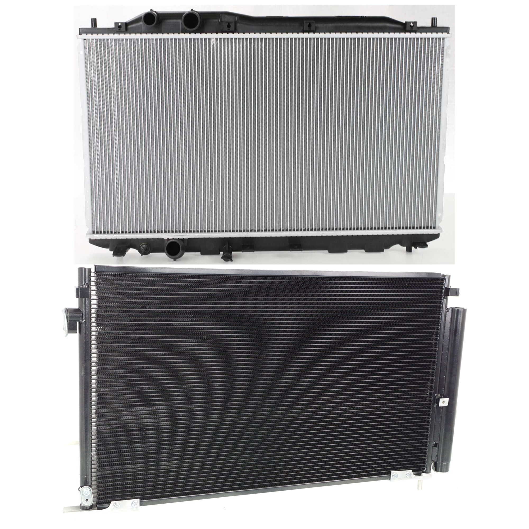 2-Piece Kit Radiator, Automatic Transaxle, Coupe, 4 Cyl 1.8L Engine, Includes (1) A/C Condenser and (1) Radiator - Image 2