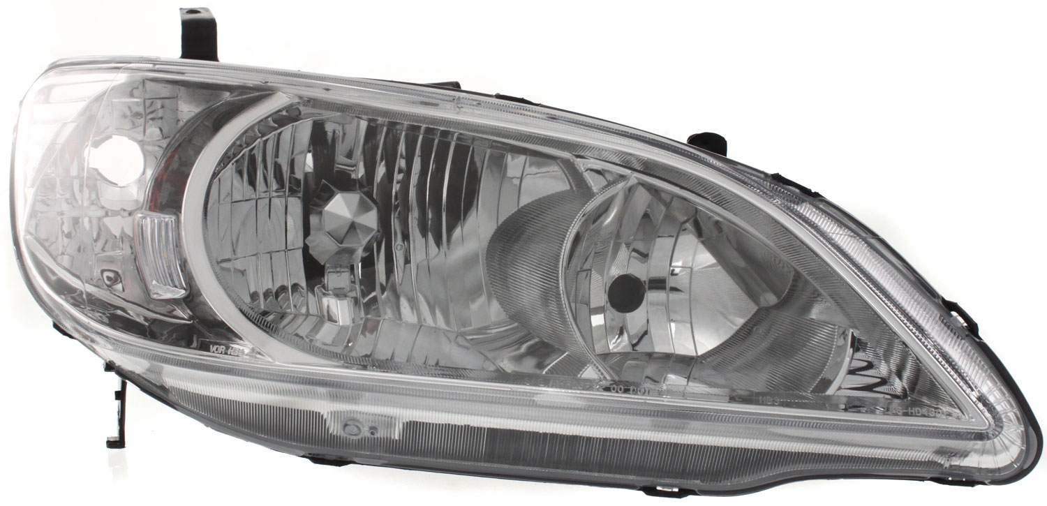 4-Piece Kit Driver and Passenger Side Halogen Headlight, Without bulb(s), OE Replacement, Includes (2) Headlight and (2) Fender - Image 2