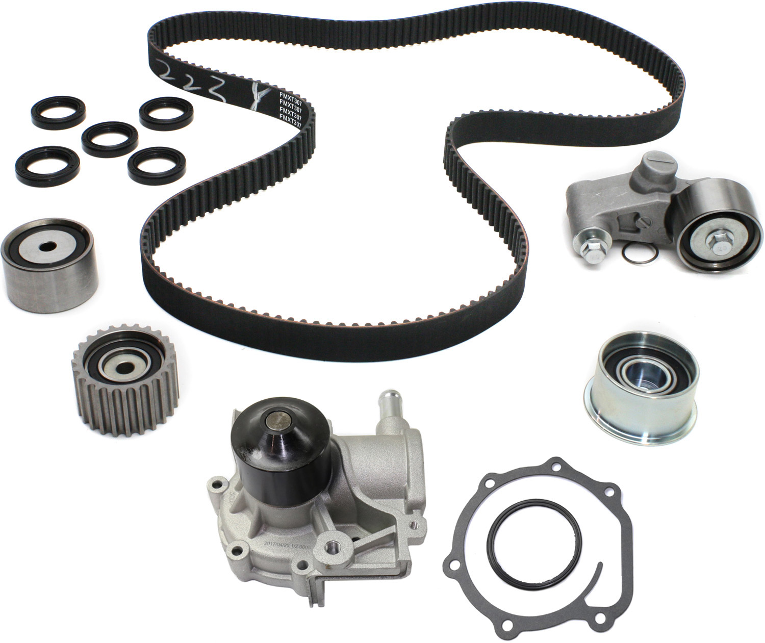 2-Piece Kit Timing Belt Kit, 2.5L, 4Cyl Water Pump Included Includes (1) Timing Belt Kit and (1) Water Pump