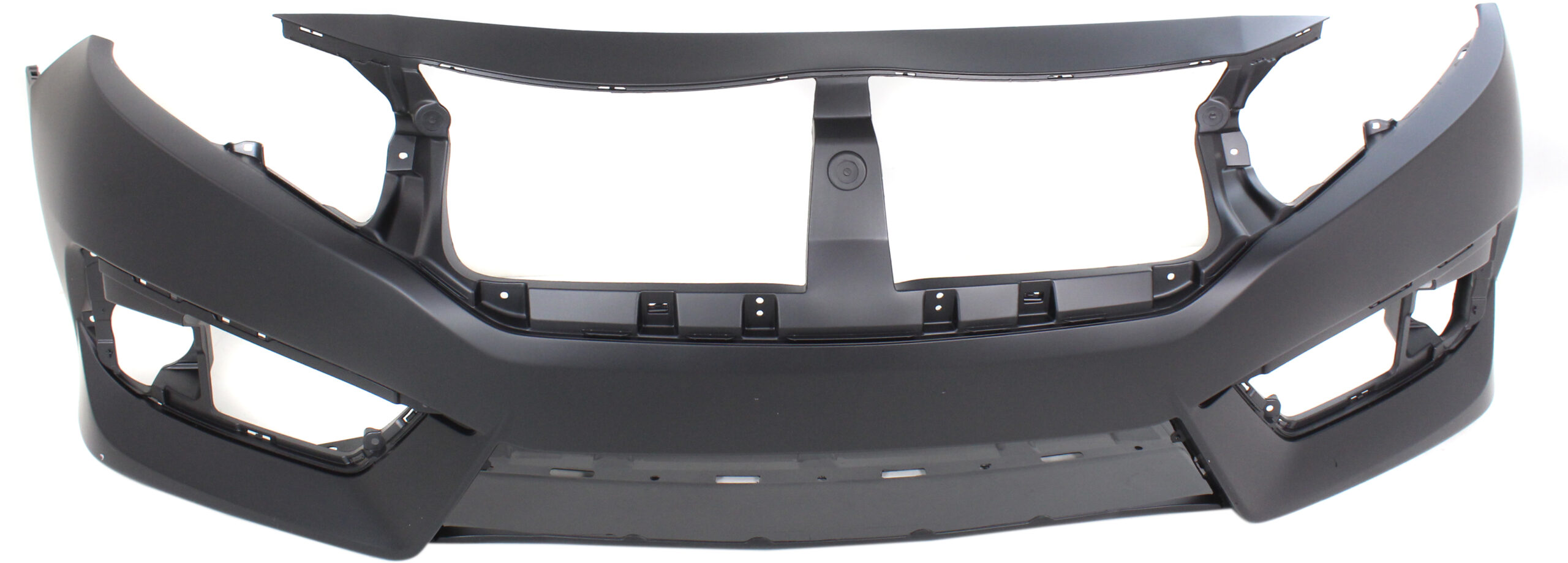 3-Piece Kit, Front Primed Bumper Cover, Except Hatchback and Si Model, Includes (1) Bumper Cover and (2) Fog Light - Image 2