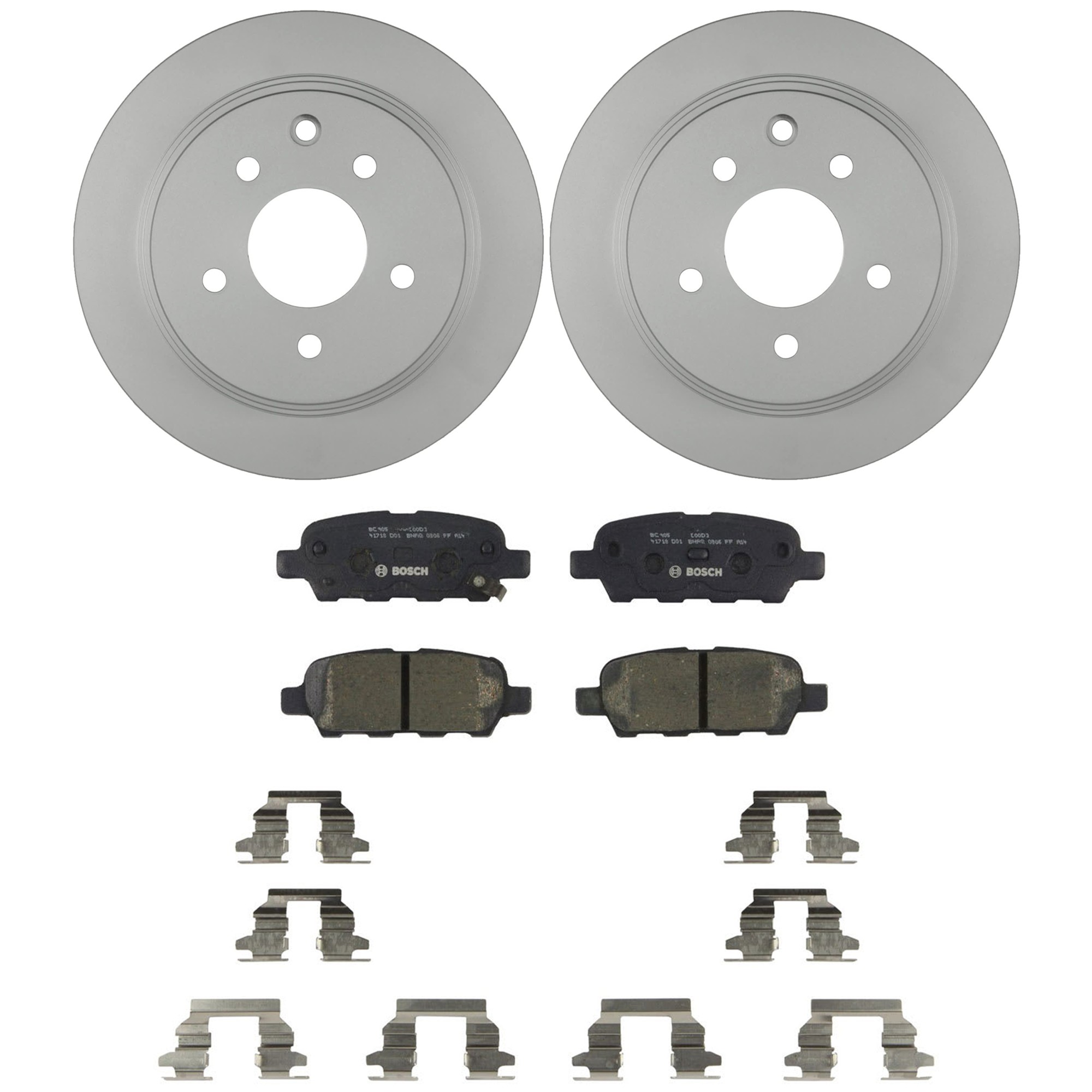 KIT-BS42624-001 2-Wheel Set Rear Brake Disc and Pad Kit, 291.6 mm, Includes (2) Brake Disc and (1) Brake Pad Set