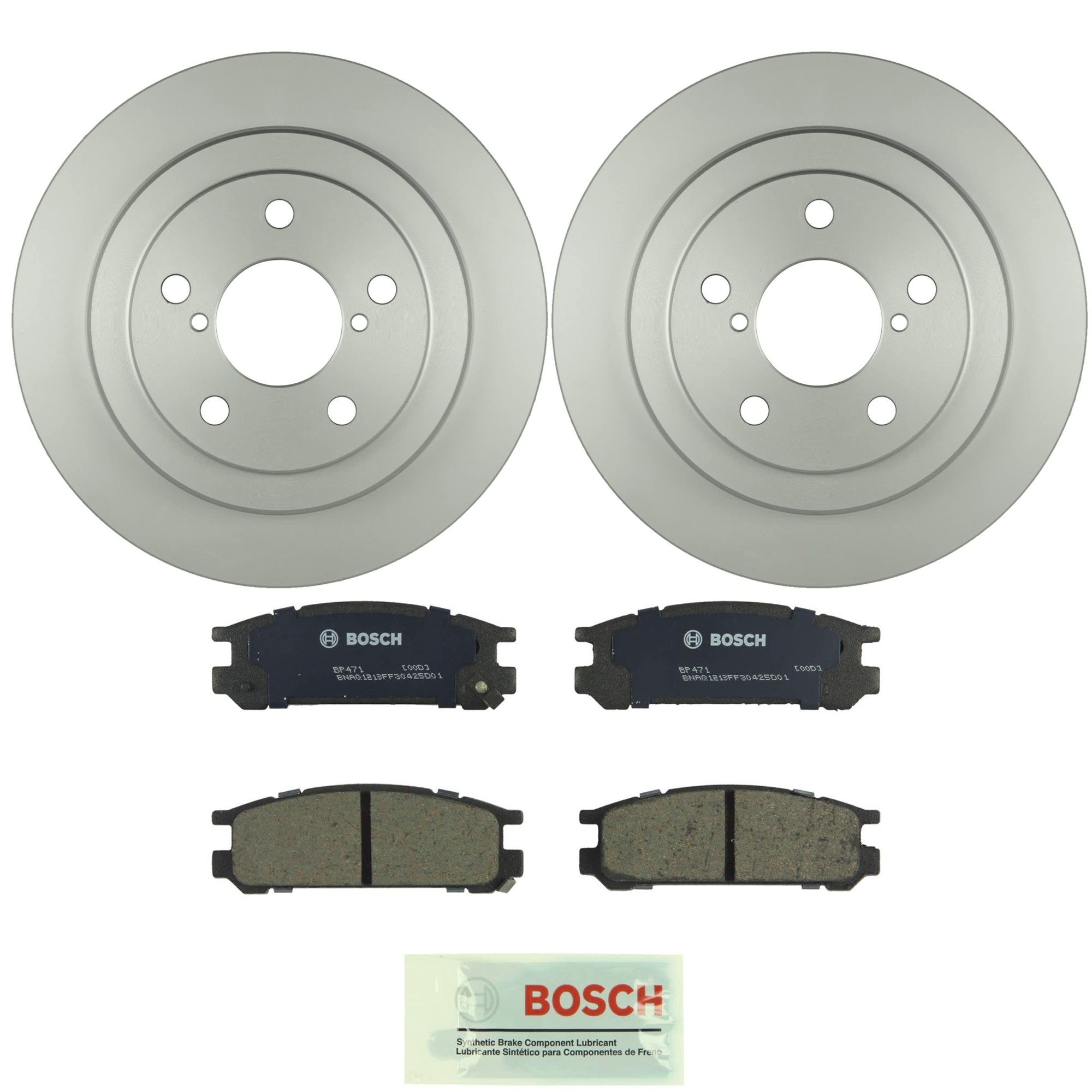 KIT-BS42624-360 2-Wheel Set Rear Brake Disc and Pad Kit, 266 mm, Includes (2) Brake Disc and (1) Brake Pad Set
