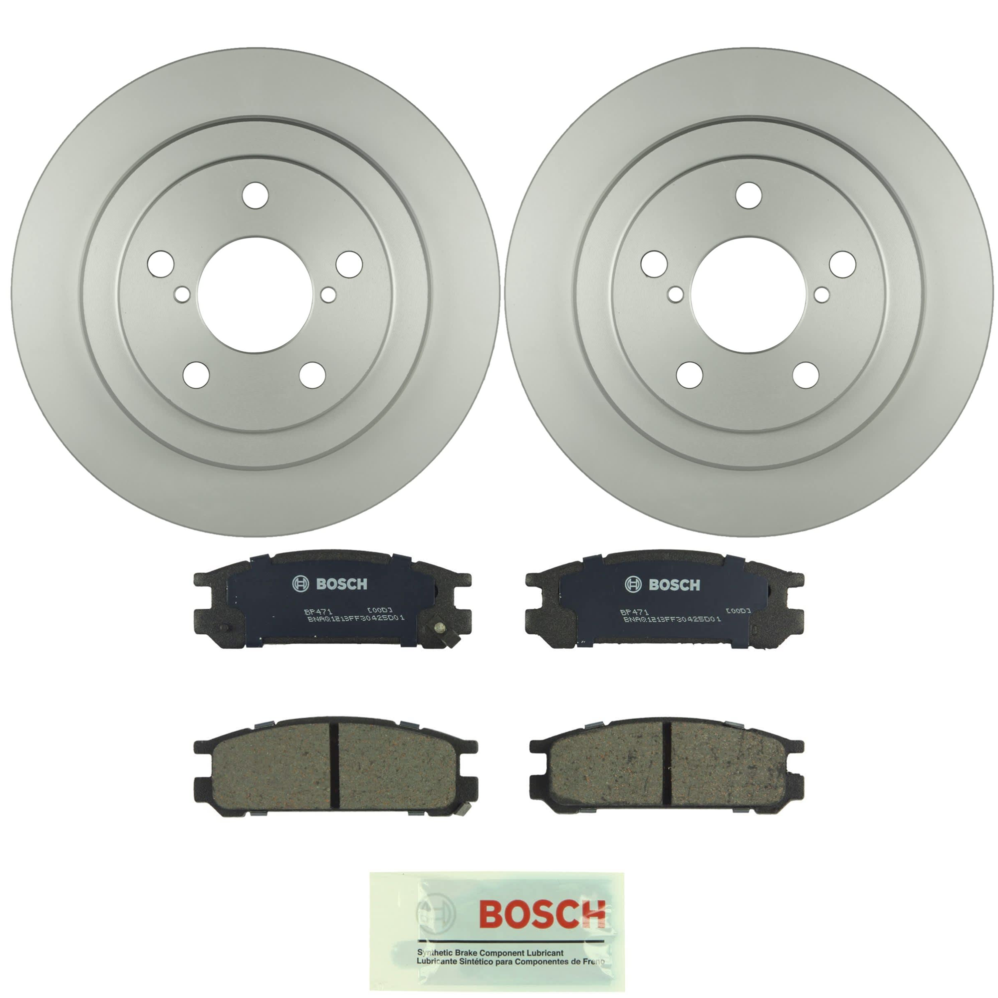 KIT-BS42624-360 2-Wheel Set Rear Brake Disc and Pad Kit, 266 mm, Includes (2) Brake Disc and (1) Brake Pad Set
