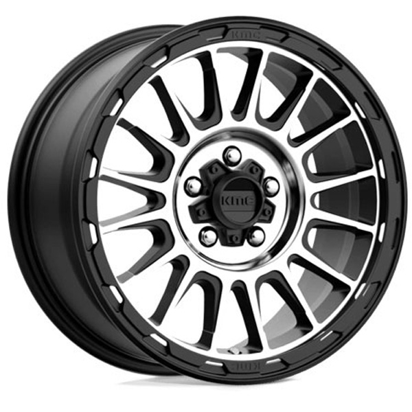 KM54278012535 Aluminum Satin Black Wheel, 17 in. X 8 in., 5 x 4.5 in. Bolt Pattern