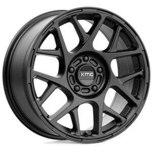 KM70878012738 Aluminum Satin Black Wheel, 17 in. X 8 in., 5 x 4.5 in. Bolt Pattern