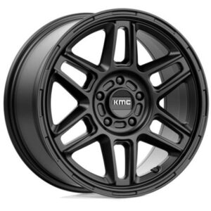 KM71678012738 Aluminum Satin Black Wheel, 17 in. X 8 in., 5 x 4.5 in. Bolt Pattern