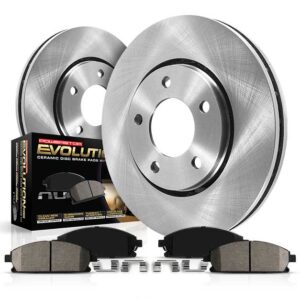 KOE2367 Front Brake Disc and Pad Kit, Natural Finish, Plain Surface, 5 Lugs, 294 mm, Ceramic, Z17 OE Replacement
