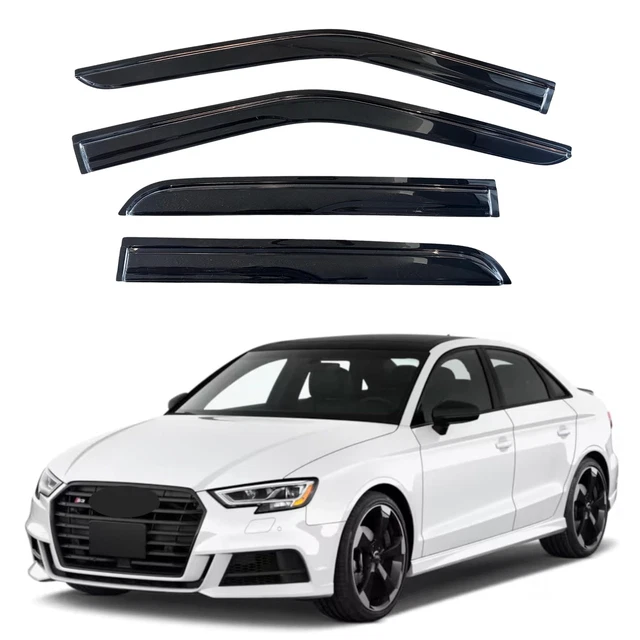 KPY Window Visor Compatible with Mitsubishi Mirage Hatchback 2014-2020, 4PC Rain