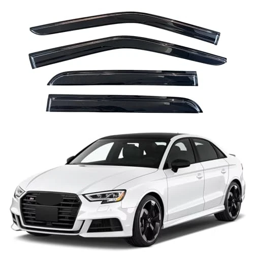 KPY Window Visor Compatible with Mitsubishi Mirage Hatchback 2014-2020, 4PC Rain