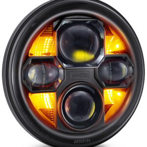 LF271 Position Halogen/LED Combo Headlight, Without bulb(s), Clear Lens, Chrome Interior, BI-LED Series
