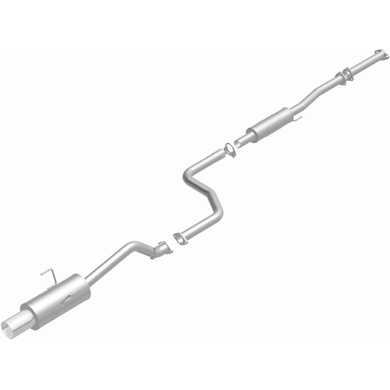 15646 Cat-Back Exhaust System, 1.6L, 4Cyl, Made of Stainless Steel, Street Series - Image 2