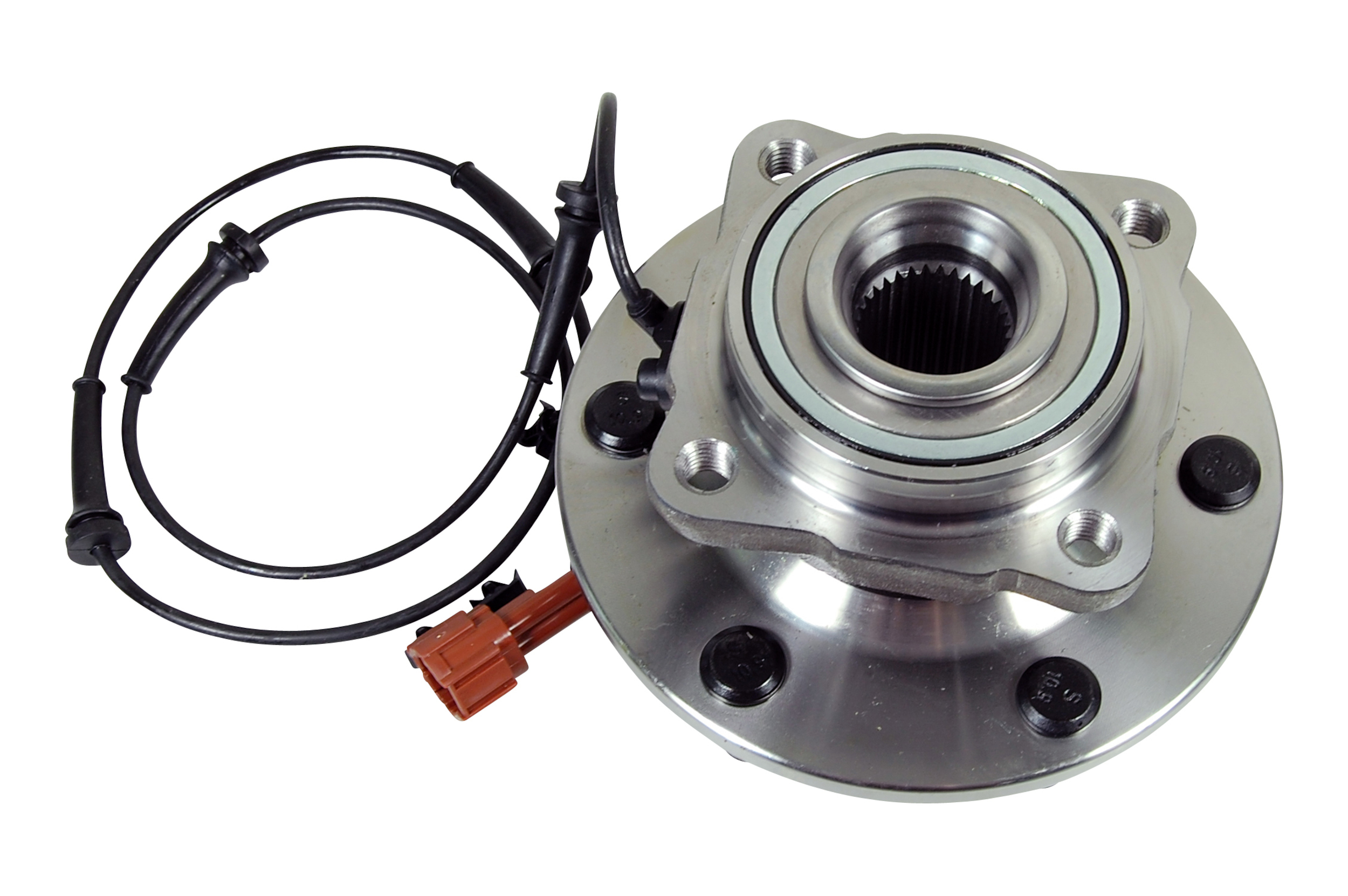 G541004 Rear, Driver or Passenger Side Wheel Hub, 6 Lugs, With Sensor(s)