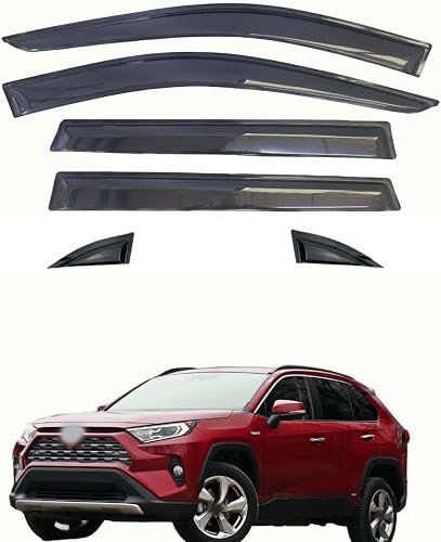 Mifeier Outside Compatible with Toyota RAV4 2019-2025 Window visor Wind Deflector Vent Sun Rain Guards Smoke 4pcs 94255-6p