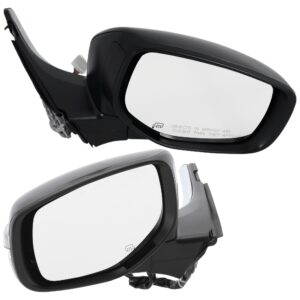 Mirror, Power Adjust, Heated, Manual Folding, Paintable, In-housing Signal Light, No Memory, No Puddle Light, No Auto-Dim, No Blind Spot Feature