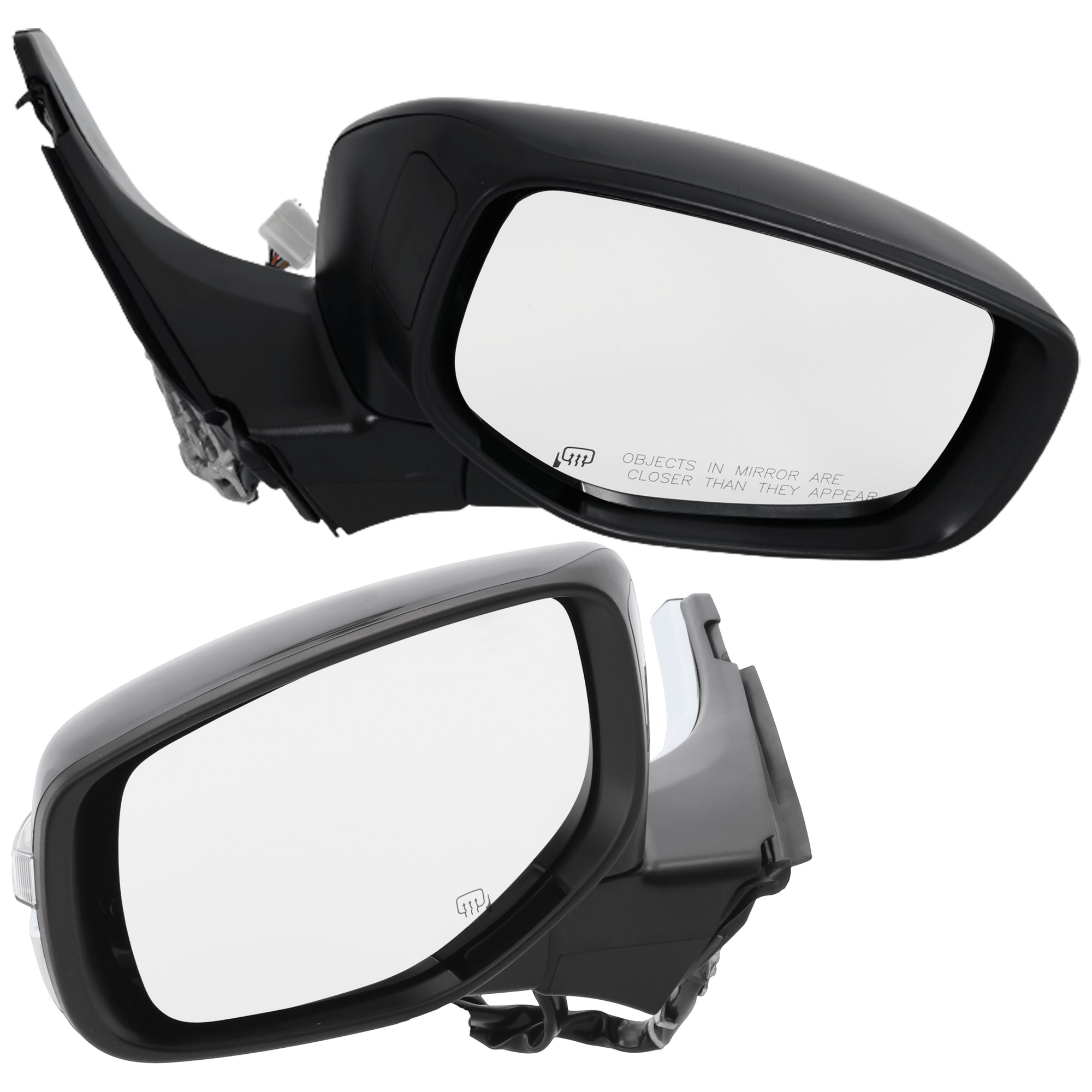 Mirror, Power Adjust, Heated, Manual Folding, Paintable, In-housing Signal Light, No Memory, No Puddle Light, No Auto-Dim, No Blind Spot Feature