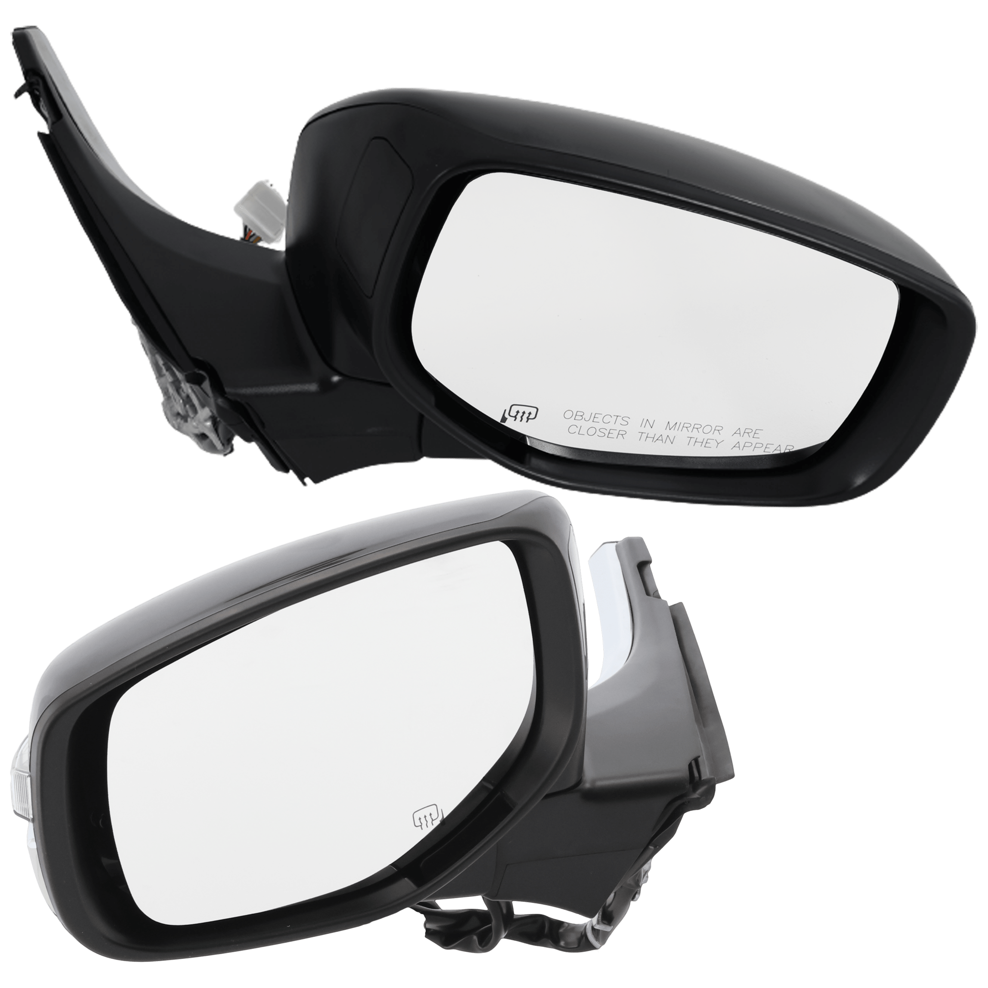 Mirror, Power Adjust, Heated, Manual Folding, Paintable, In-housing Signal Light, No Memory, No Puddle Light, No Auto-Dim, No Blind Spot Feature