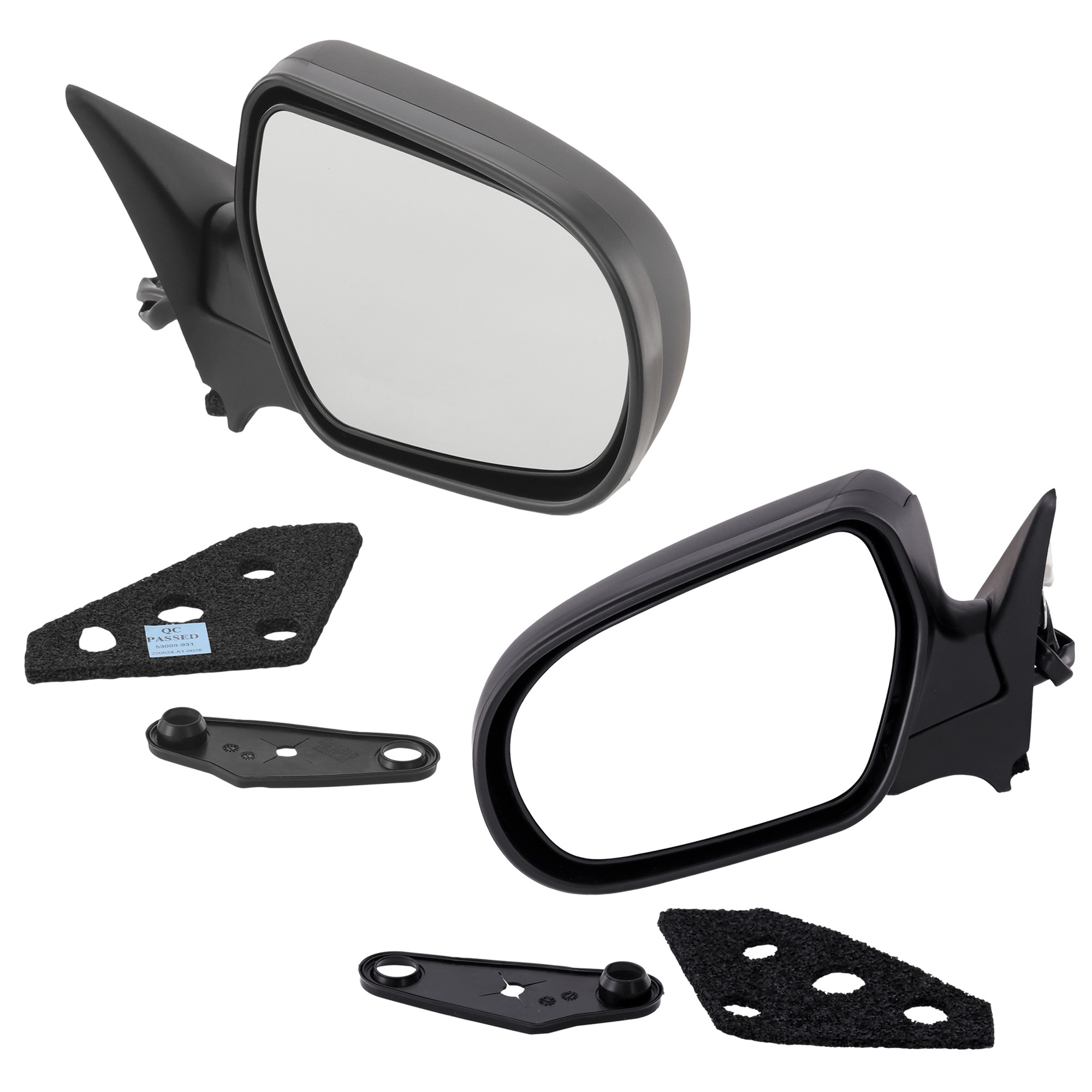 Mirror, Power Adjust, Non-Heated, Manual Folding, Paintable, No Signal Light, No Memory, No Puddle Light, No Auto-Dim, No Blind Spot Feature