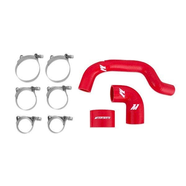 Mishimoto Red Intercooler Hose for a Subaru Impreza | MMHOSE-SUB-INT4RD