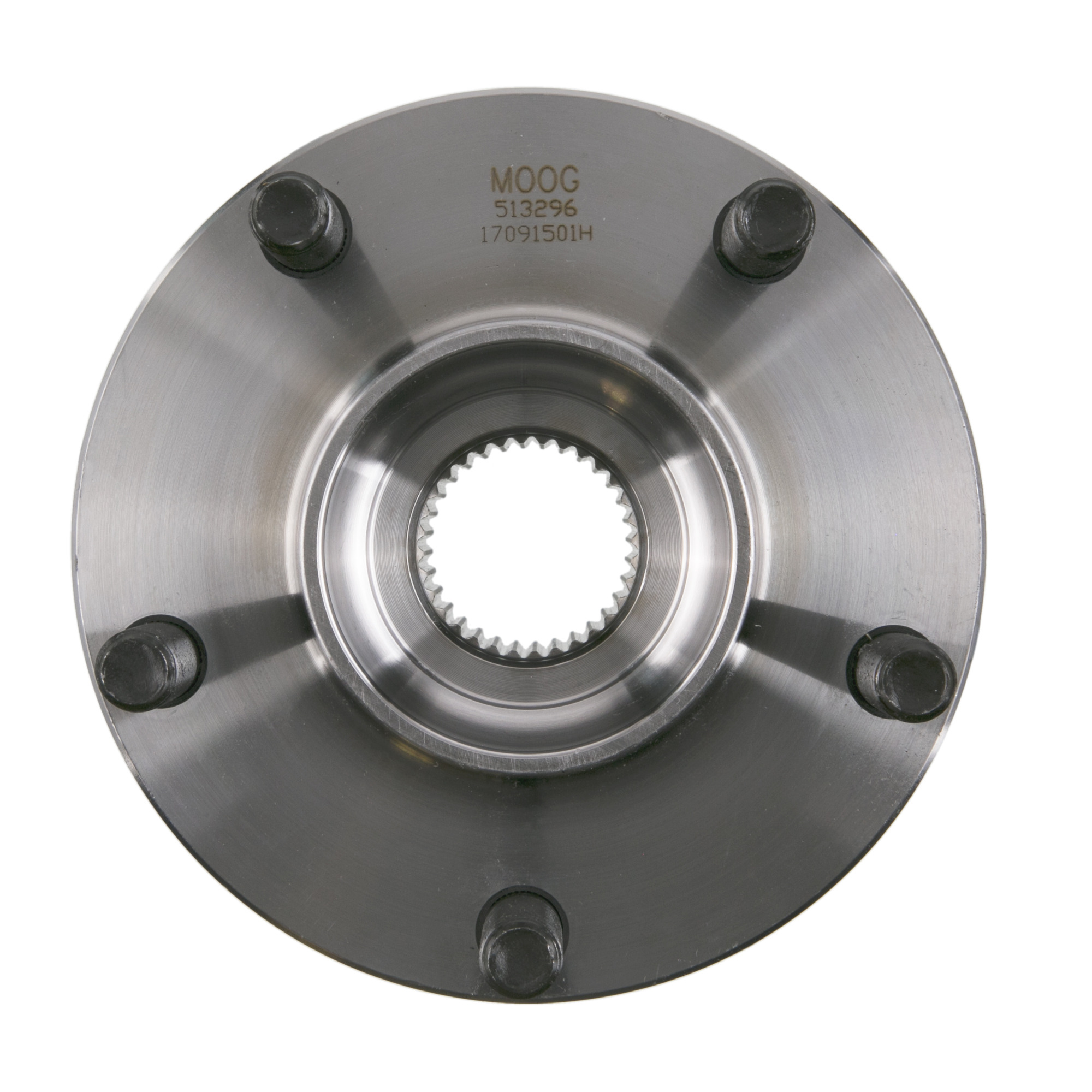 513296 Front, Driver or Passenger Side Wheel Hub, includes Bearing and ABS Sensor, 5 x 4.5 in. Bolt Pattern, 2.67 in. Brake Pilot Diameter, 5.35 in. Flange Diameter, 1.6 in. Flange Offset - Image 2