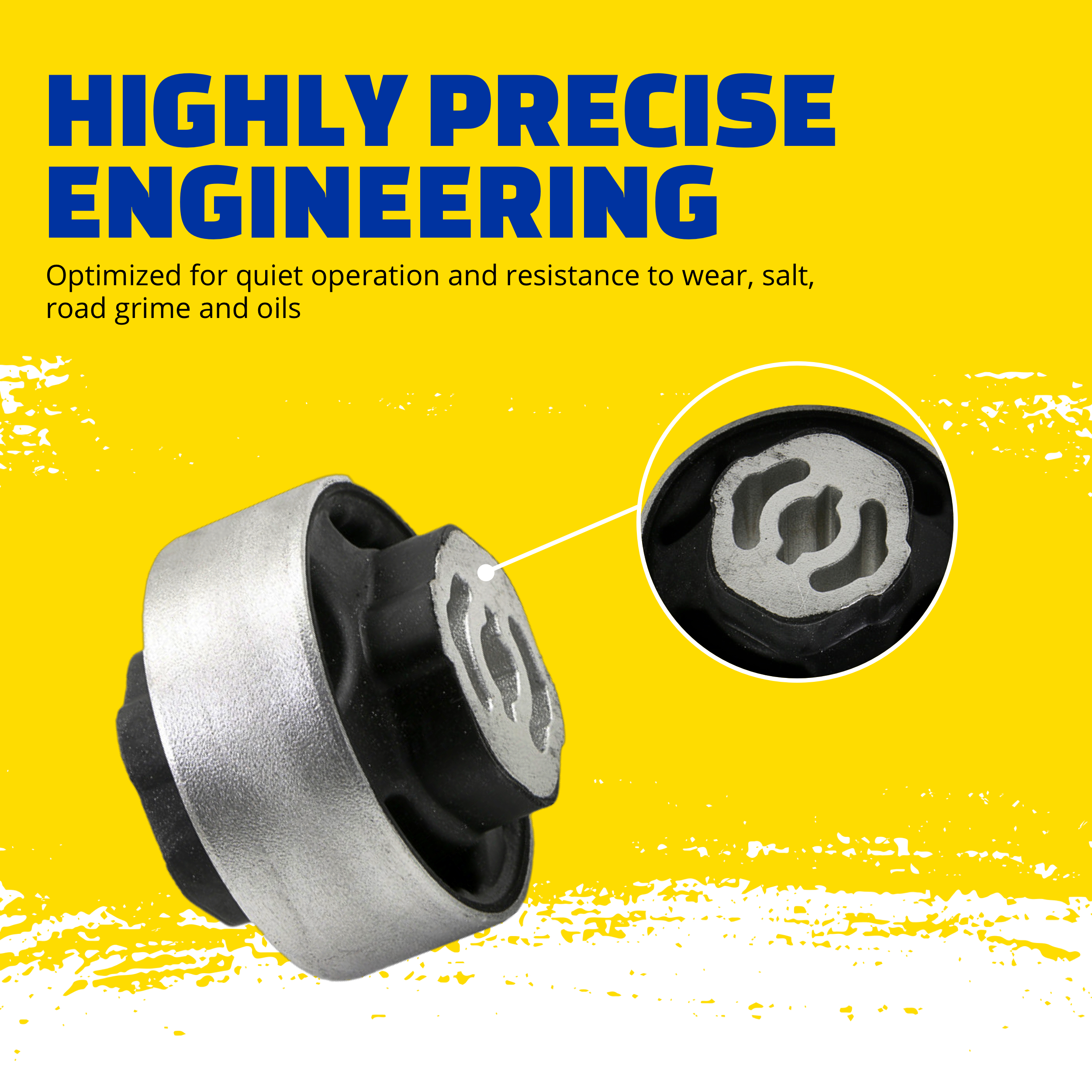 K201605 Problem Solver Series Trailing Arm Bushing - Steel Clad Rubber, Direct Fit, Sold individually - Image 2