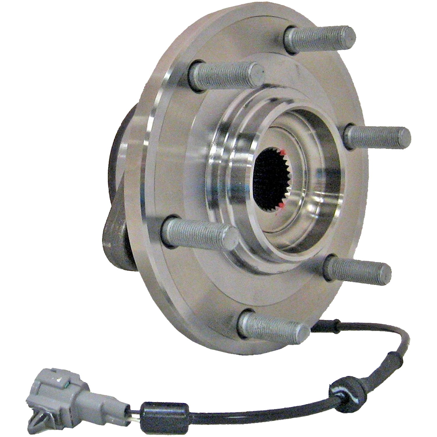 WH515125 Front, Driver or Passenger Side Wheel Hub, 6 Lugs, With Bearing, 5.6L, 8Cyl