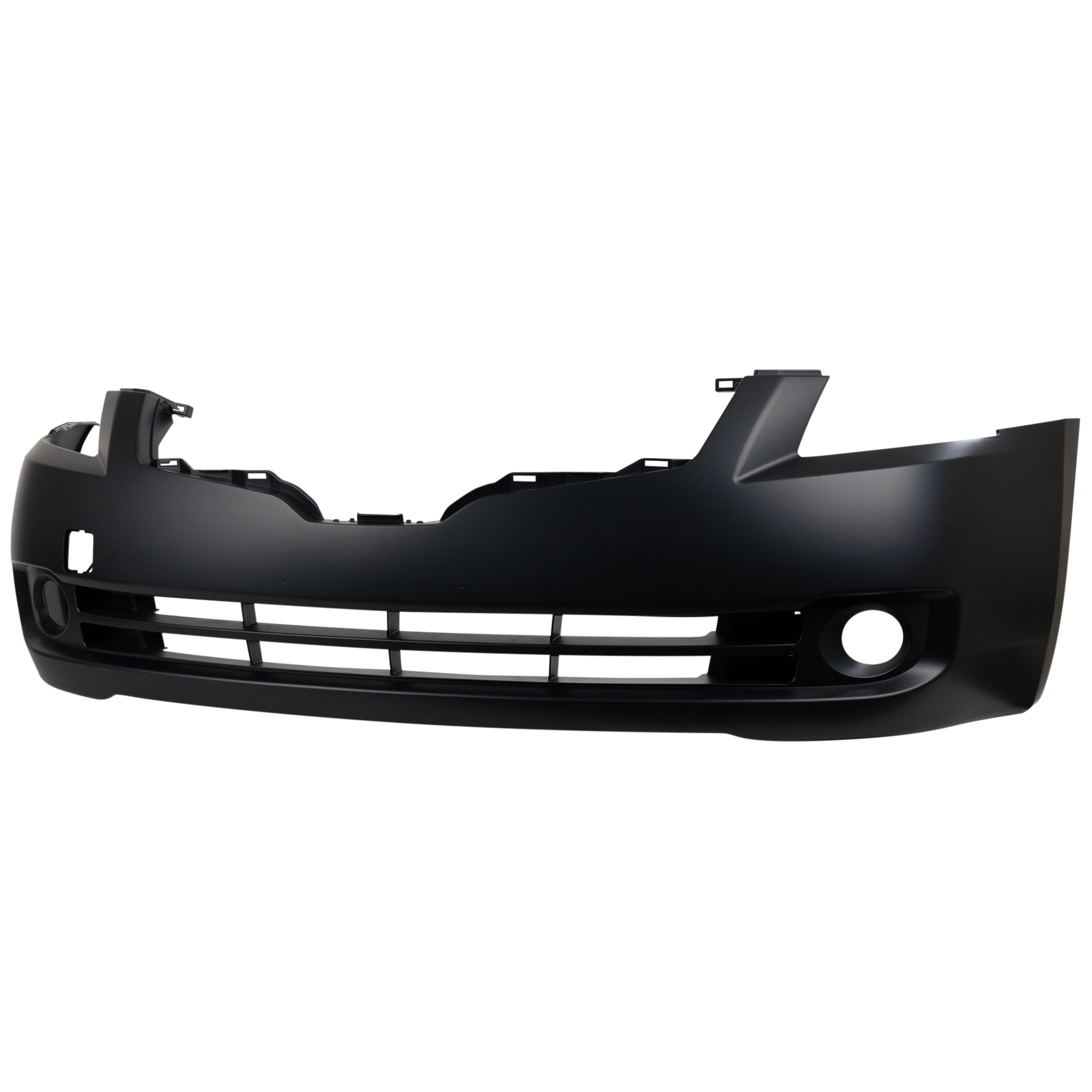 Front Primed Bumper Cover, Sedan, With Fog Light Holes, Without Parking Aid Sensor Holes, CAPA Certified