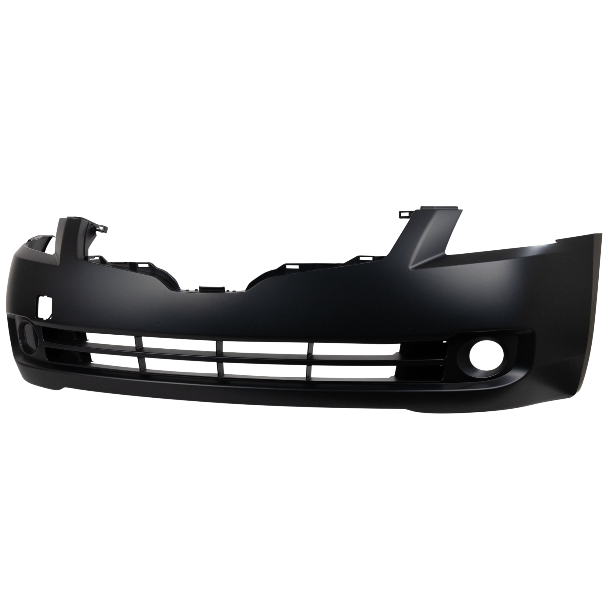 Front Primed Bumper Cover, Sedan, With Fog Light Holes, Without Parking Aid Sensor Holes, CAPA Certified - Image 2