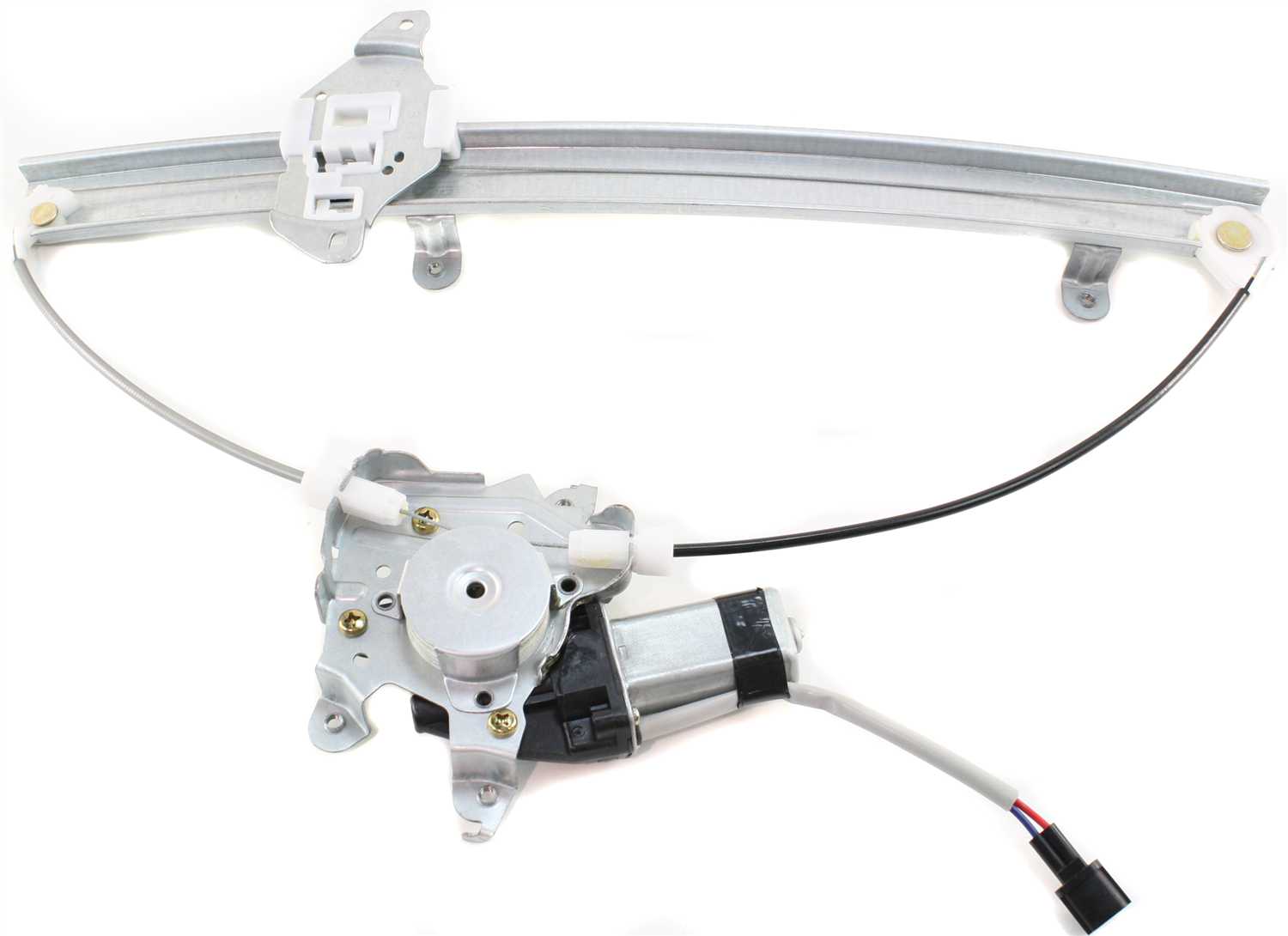 Front, Passenger Side Window Regulator Power, with Motor, 2-pin plug