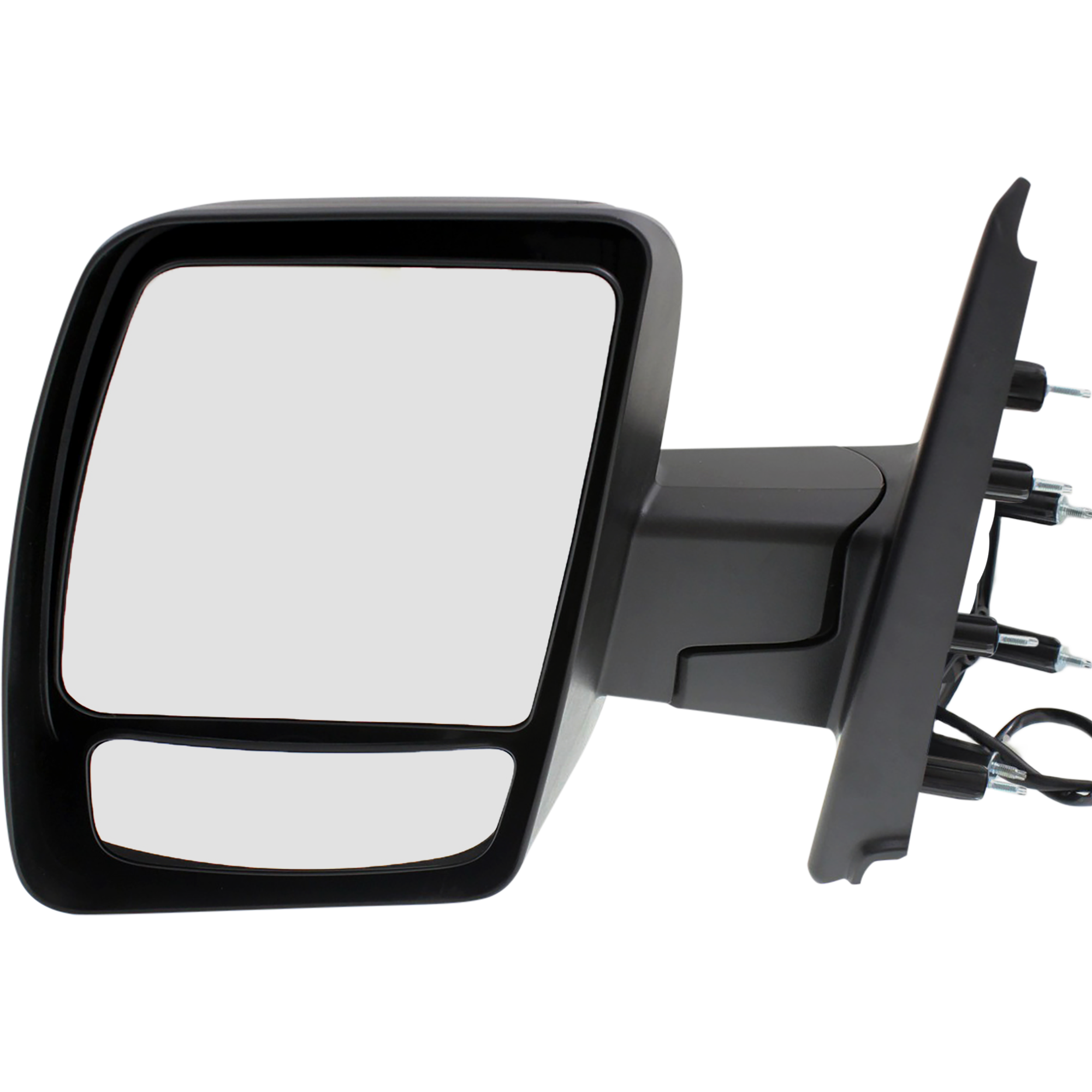 Driver Side Mirror, Power Adjust, Non-Heated, Manual Folding, Textured Black, No Signal Light, No Memory, No Puddle Light, No Auto-Dim, With Blind Spot Glass - Image 2
